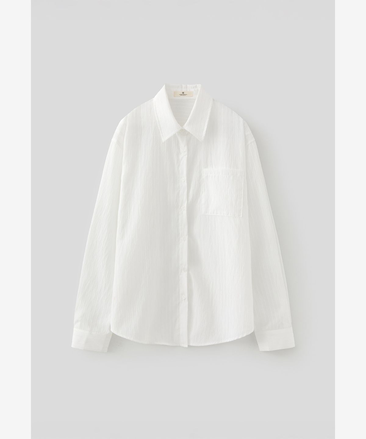 로우넬라인(LOW NELLINE) O’ER ST OVERSIZED-FIT SHIRT_WHITE