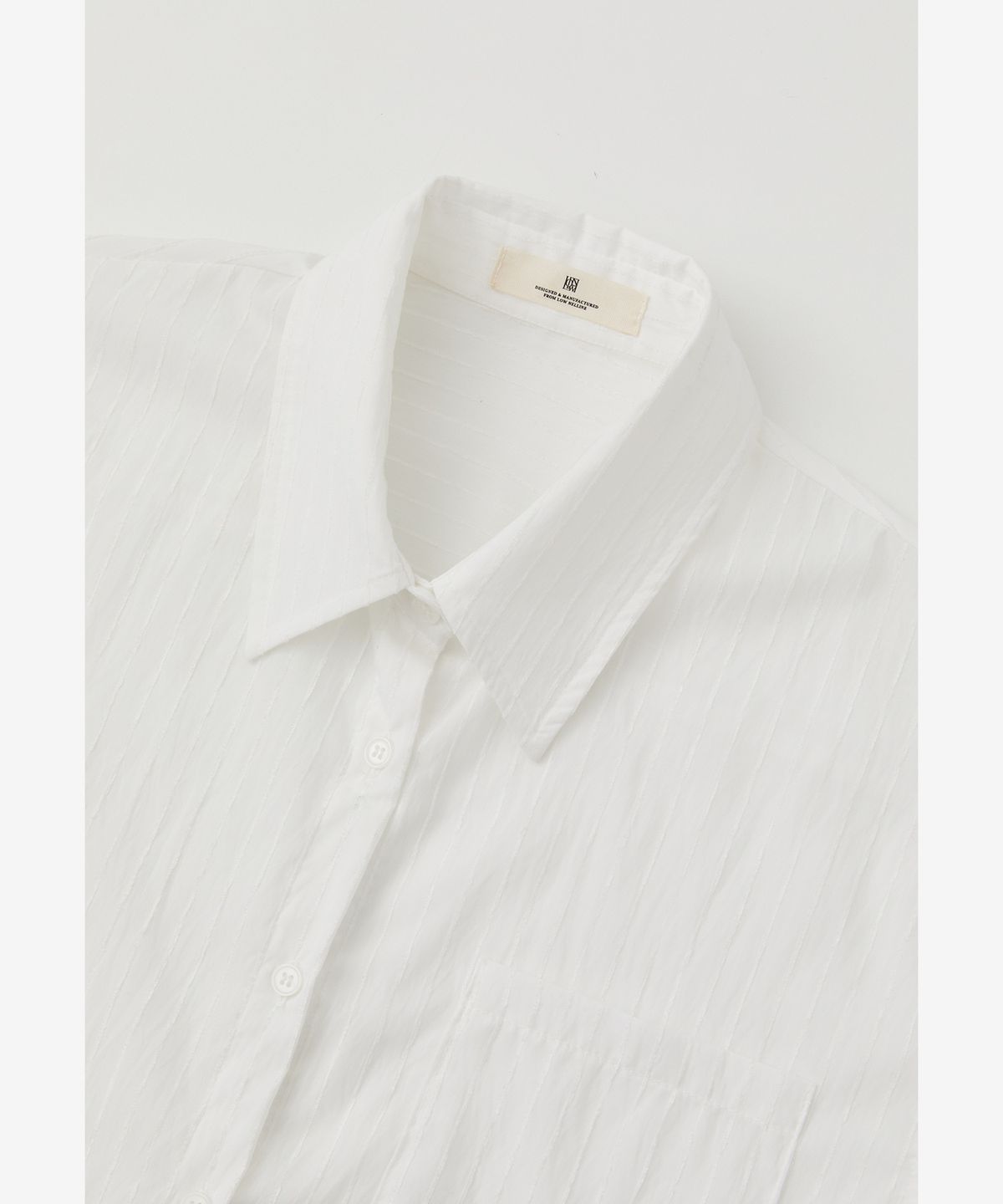 로우넬라인(LOW NELLINE) O’ER ST OVERSIZED-FIT SHIRT_WHITE