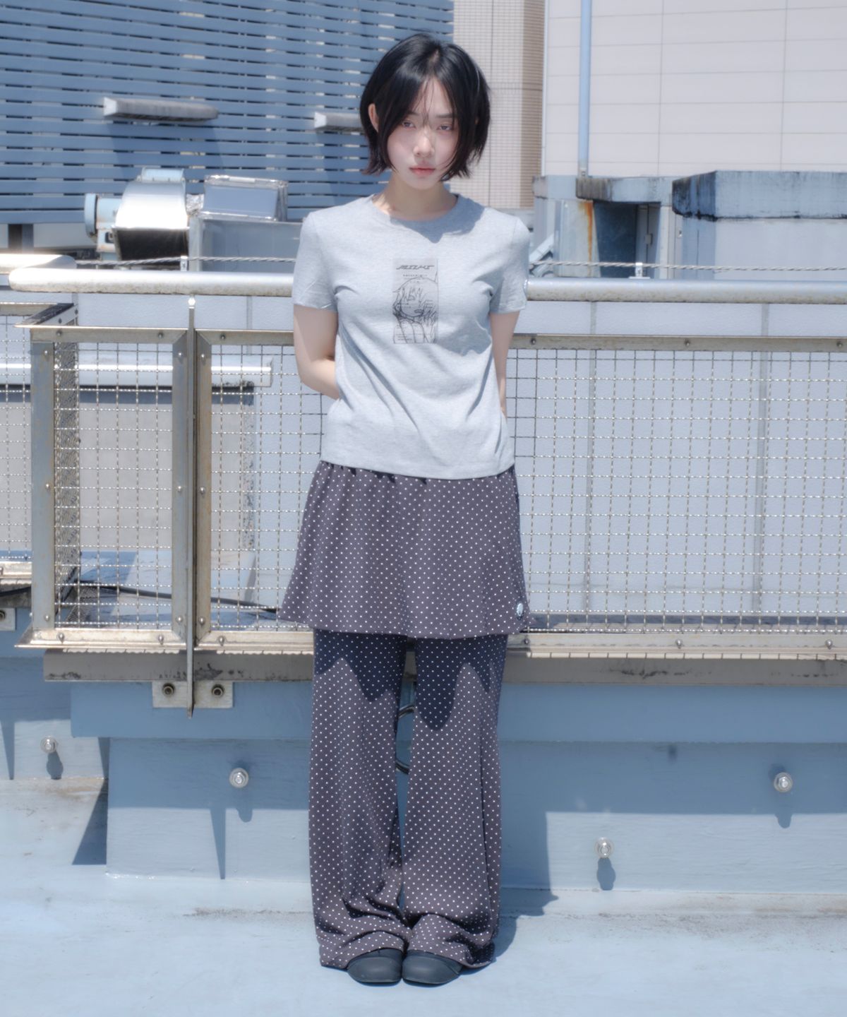 미유키(MIUKI) Reshiito Basic Tee (Melange Gray / Slim)