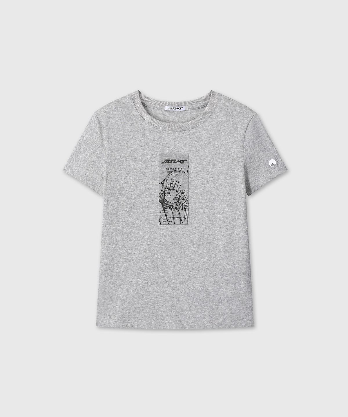 미유키(MIUKI) Reshiito Basic Tee (Melange Gray / Slim)