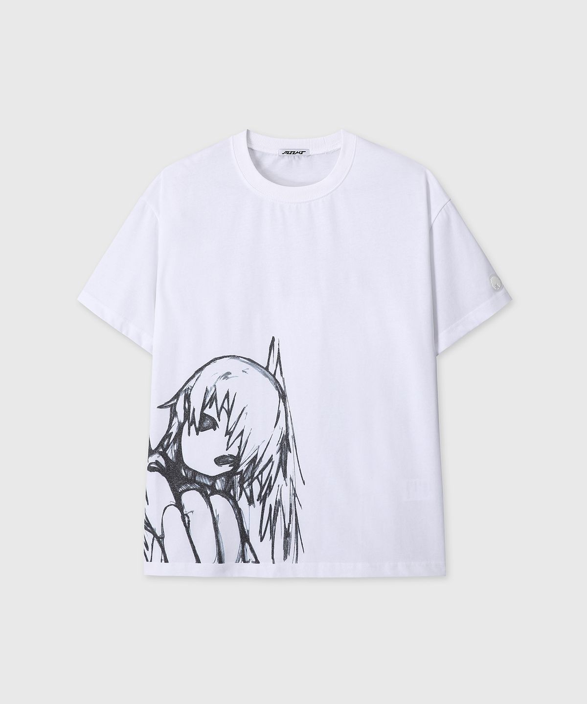 미유키(MIUKI) MIEL - Tensi Tee (White / Over)