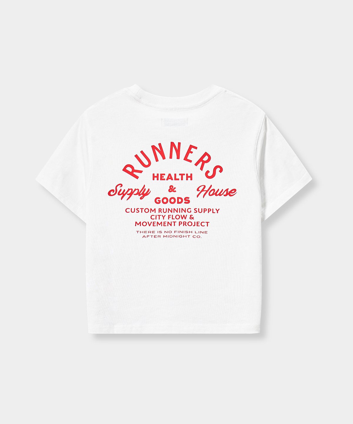 유젠(EUGGEN) [크롭/오버핏] RUNNERS 그래픽 반팔 티셔츠_3 COLOR