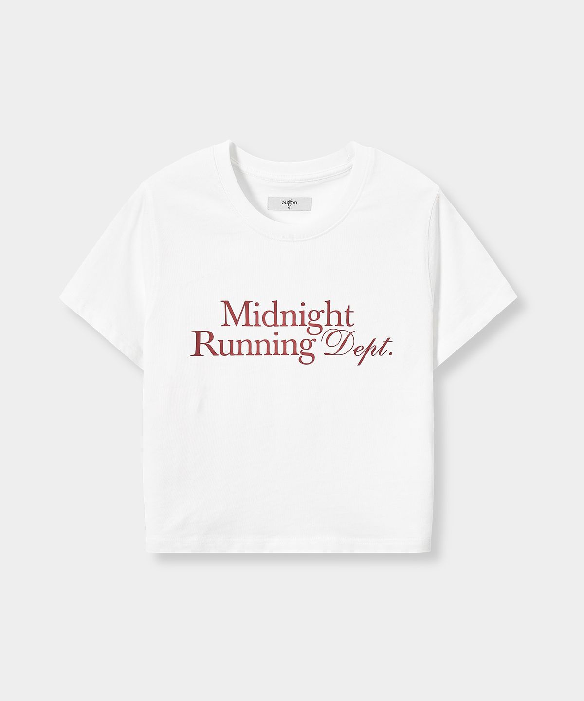 유젠(EUGGEN) [크롭/오버핏] Midnight 그래픽 반팔 티셔츠_3 COLOR
