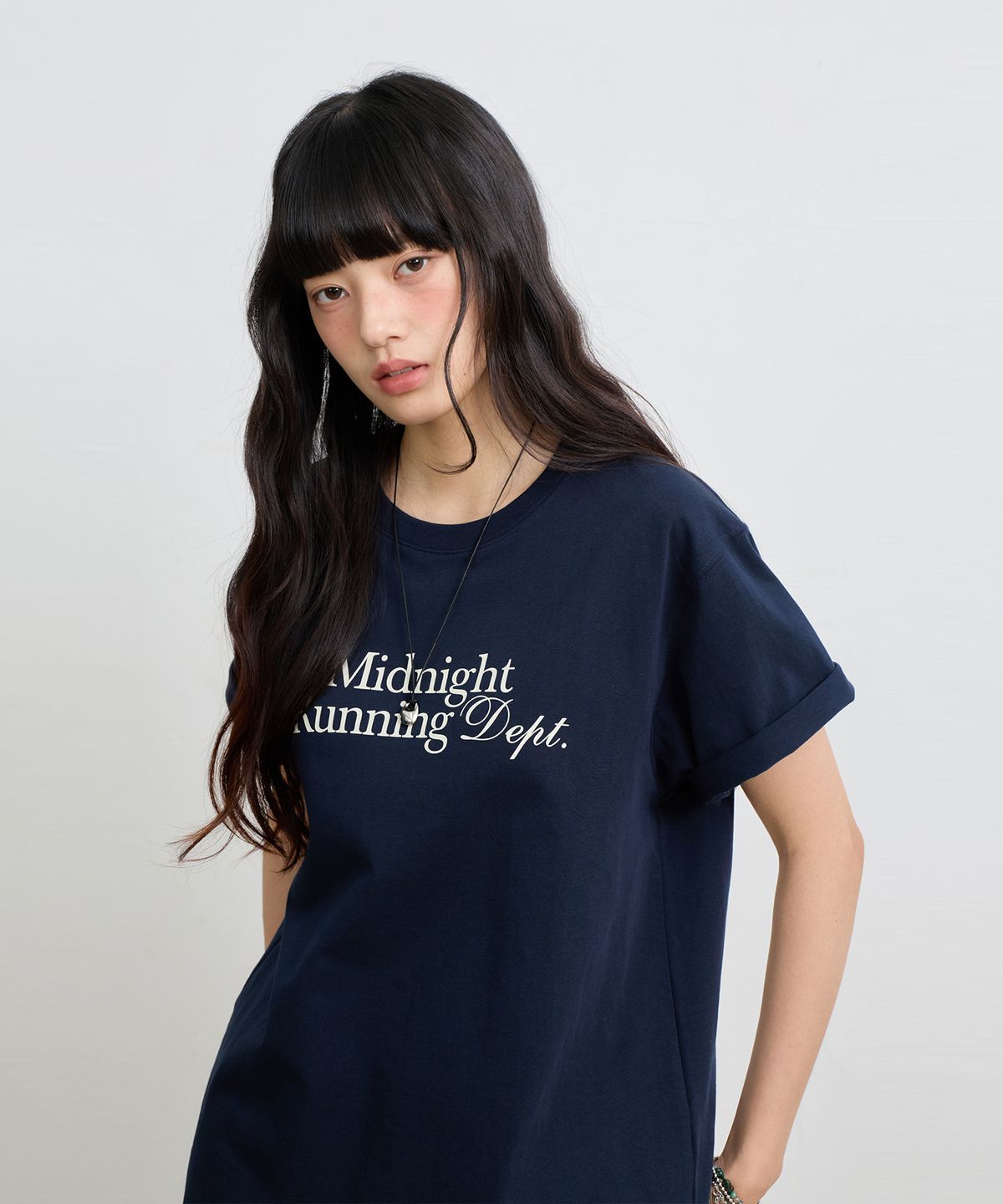 유젠(EUGGEN) [크롭/오버핏] Midnight 그래픽 반팔 티셔츠_3 COLOR