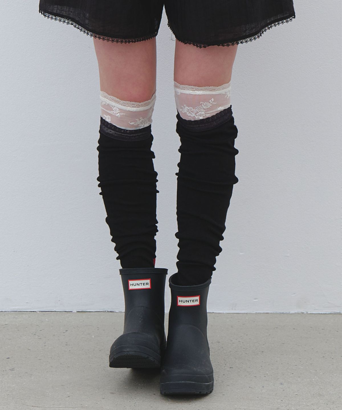 클루니(CLUNY) Sheer Open-Toe Knee Warmer - (4color)
