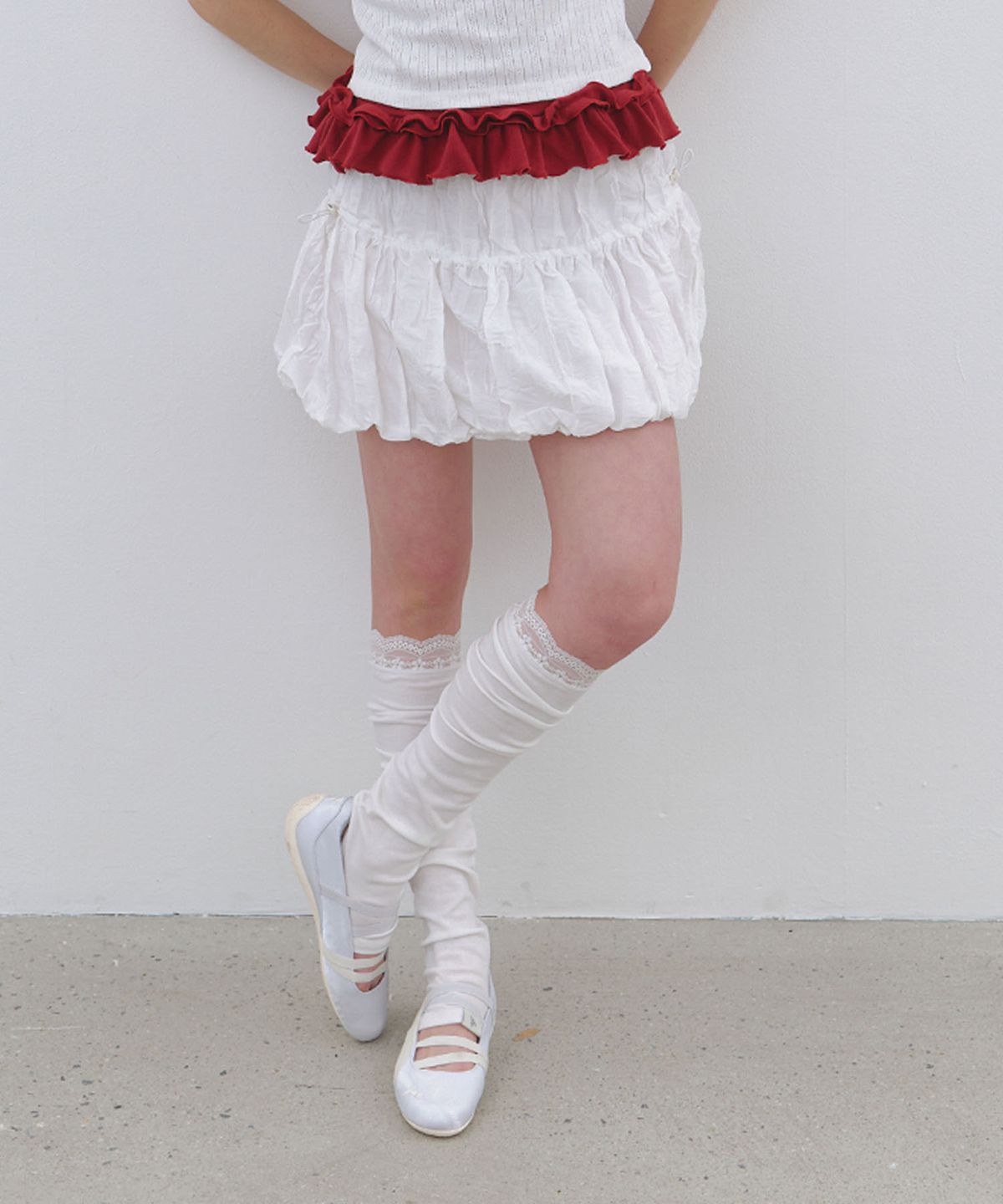 클루니(CLUNY) Sheer Open-Toe Knee Warmer - (4color)
