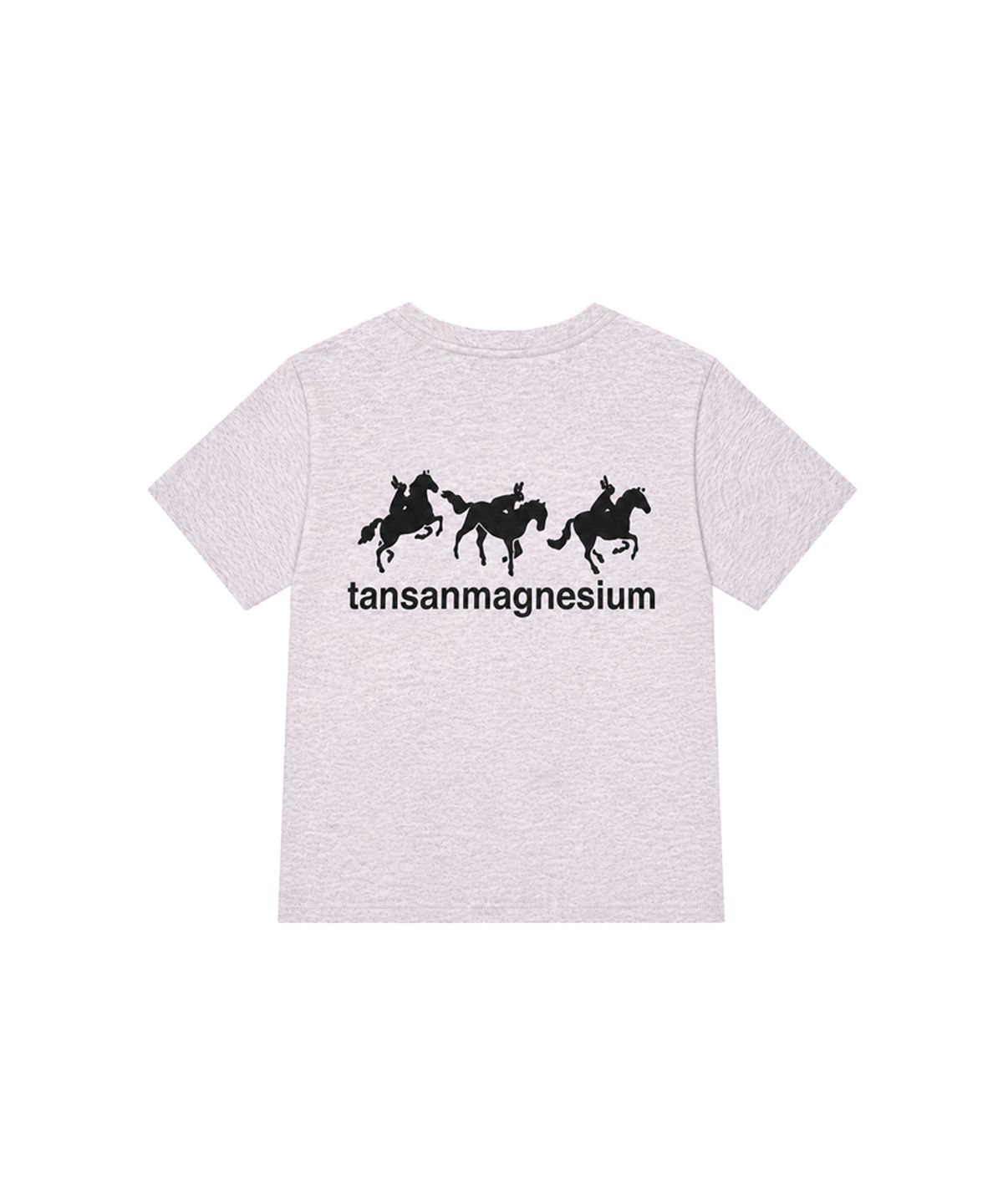 탄산마그네슘(TANSANMAGNESIUM) 홀스 래빗 티셔츠 (라이트핑크/블랙)