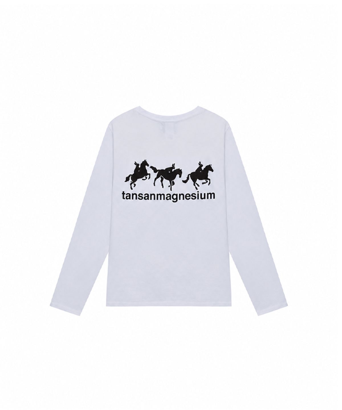 탄산마그네슘(TANSANMAGNESIUM) 홀스 래빗 롱슬리브 (화이트/블랙)