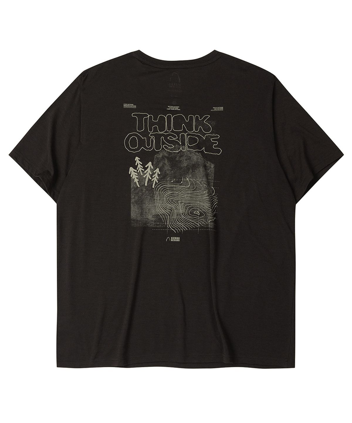 시에라디자인(SIERRA DESIGNS) 띵크 아웃사이드(THINK OUTSIDE) 시에라 울 숏슬리브 BLACK
