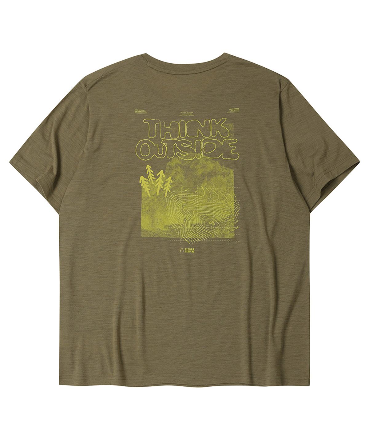 시에라디자인(SIERRA DESIGNS) 띵크 아웃사이드(THINK OUTSIDE) 시에라 울 숏슬리브 LIGHT BROWN