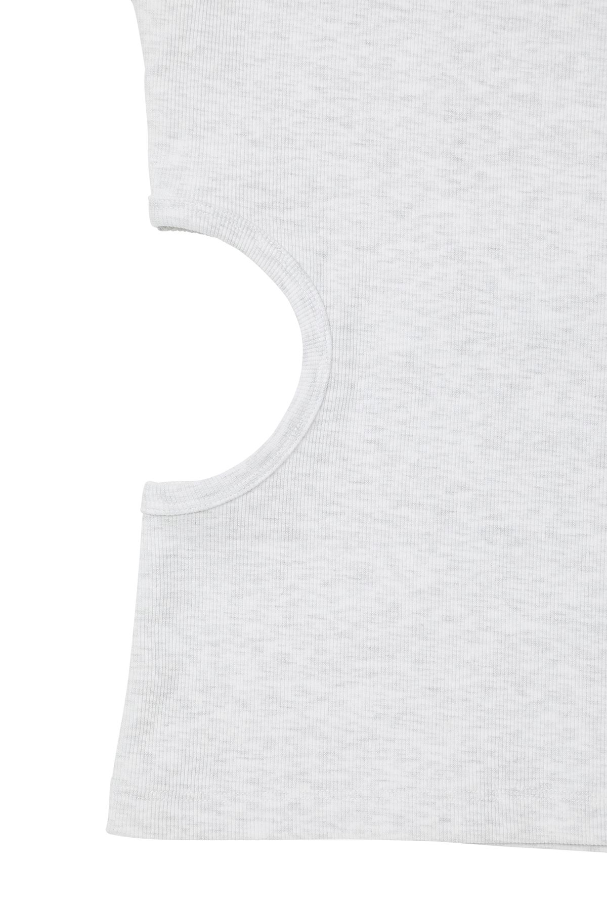 다이닛(DEINET) ARC SNAP TANK TOP IN LIGHT GREY