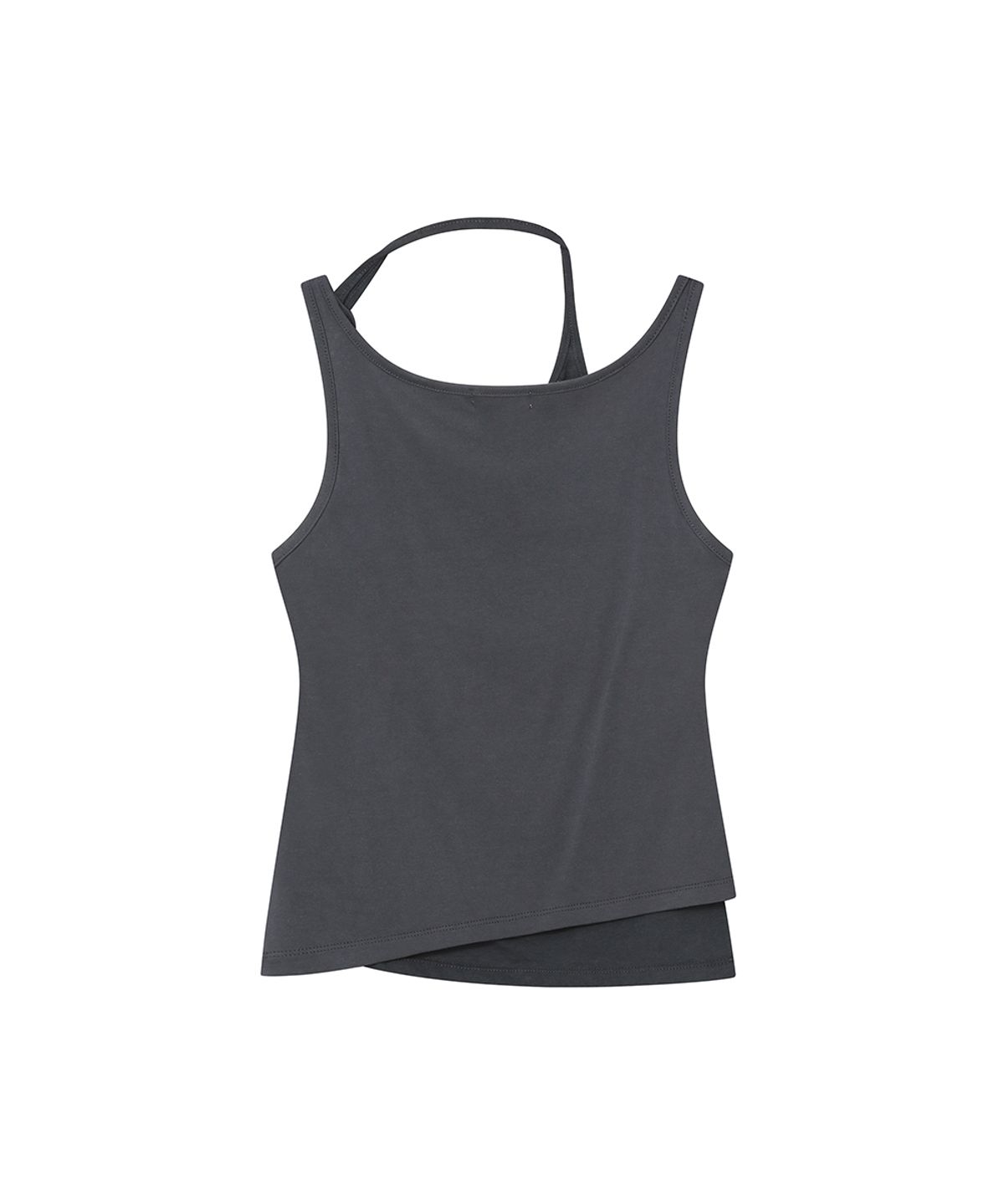 미세키서울(MISEKI SEOUL) Twist string layered sleeveless CHARCOAL