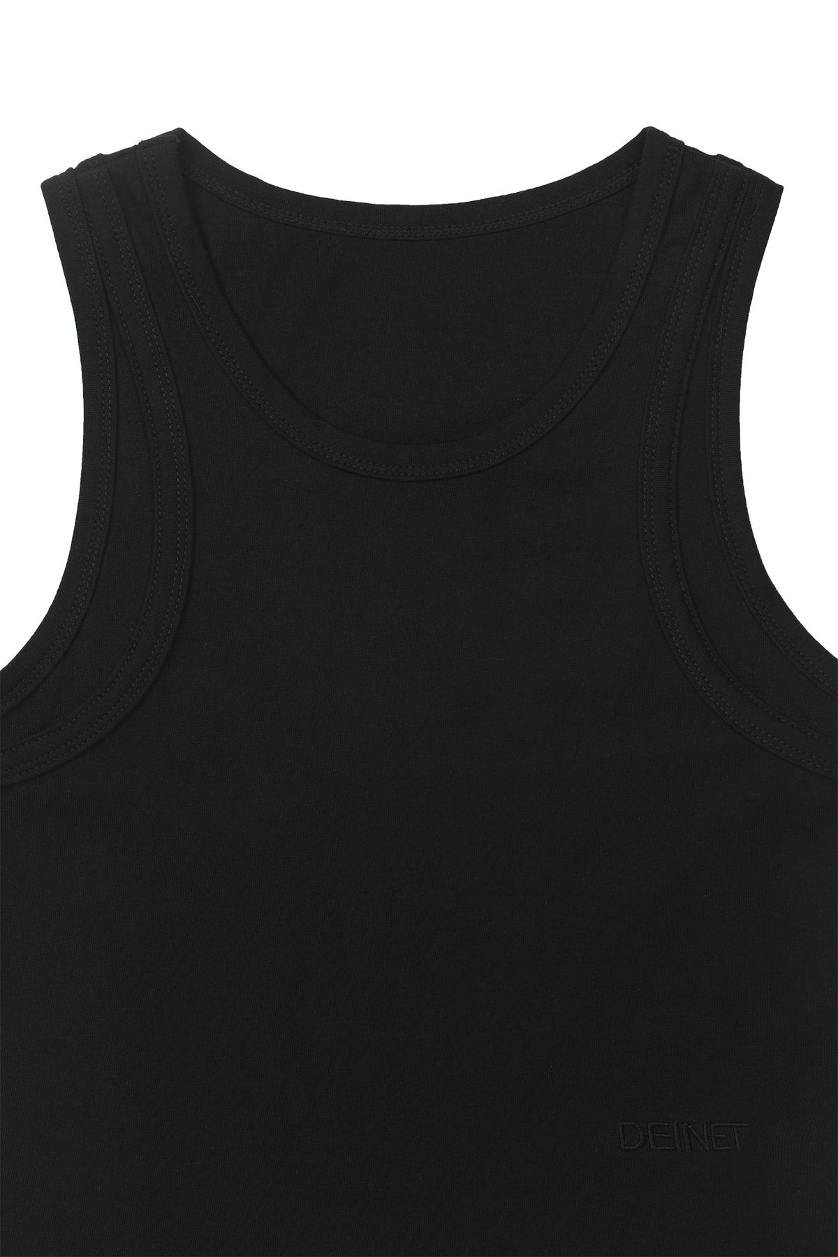다이닛(DEINET) LAYERED SLEEVELESS IN BLACK