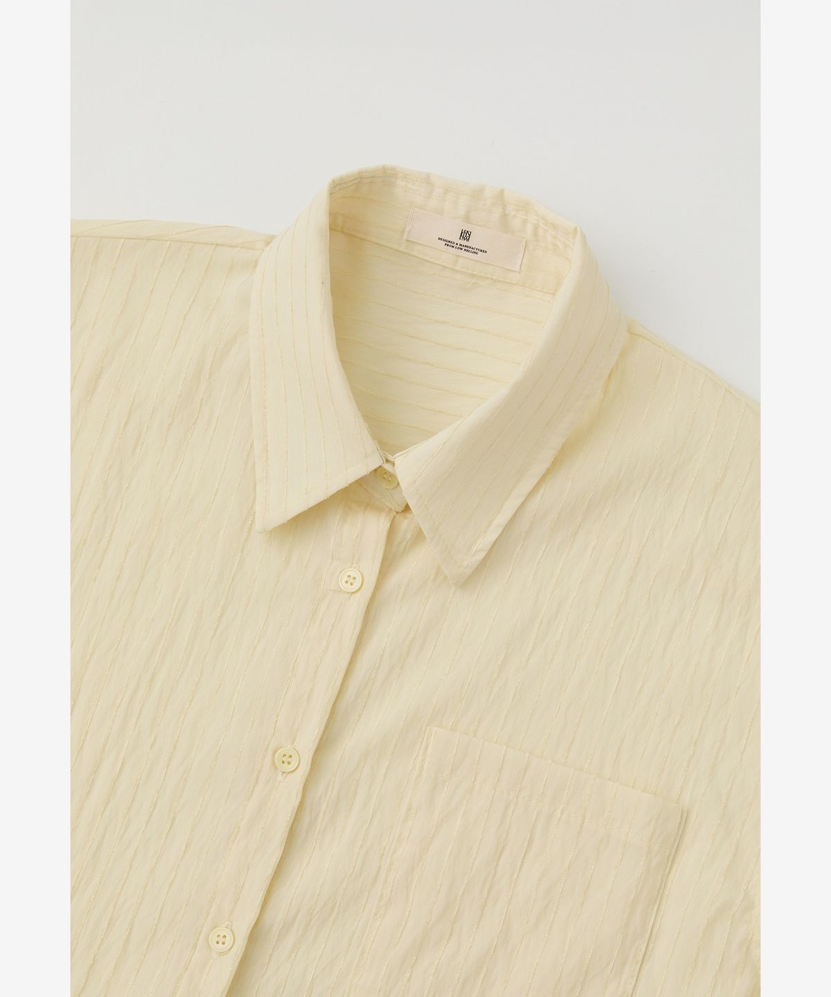 로우넬라인(LOW NELLINE) O’ER ST OVERSIZED-FIT SHIRT_YELLOW