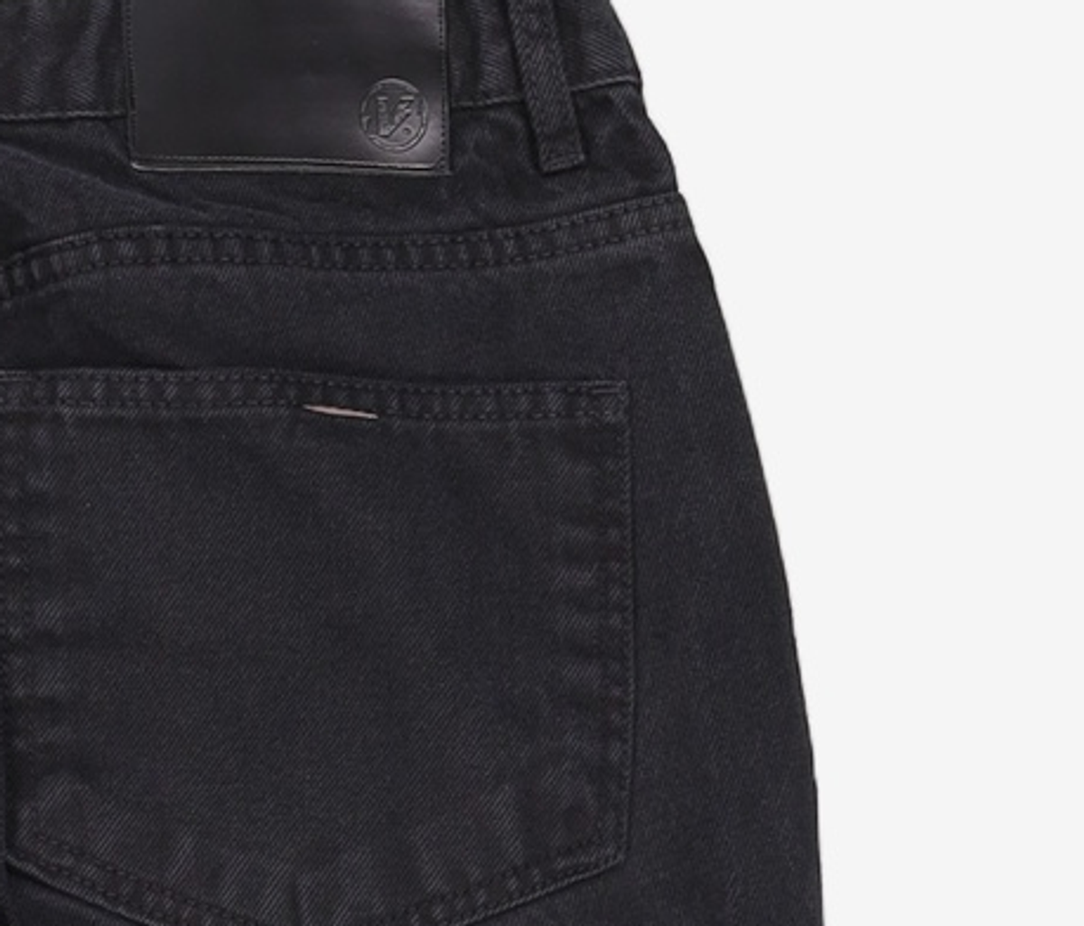 벌스원(VERSE ONE) SMILE LOGO DENIM PANTS BLACK L