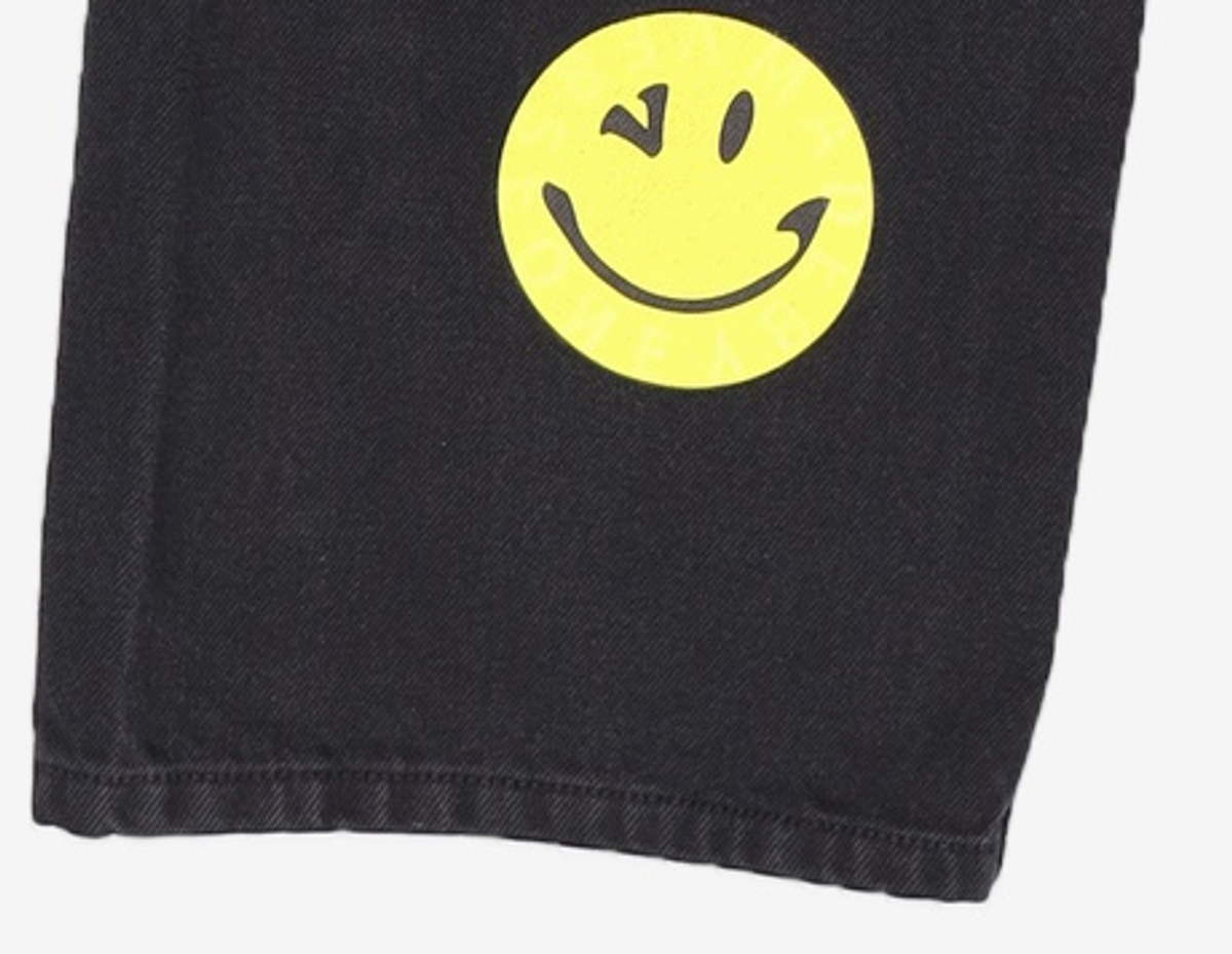 벌스원(VERSE ONE) SMILE LOGO DENIM PANTS BLACK L