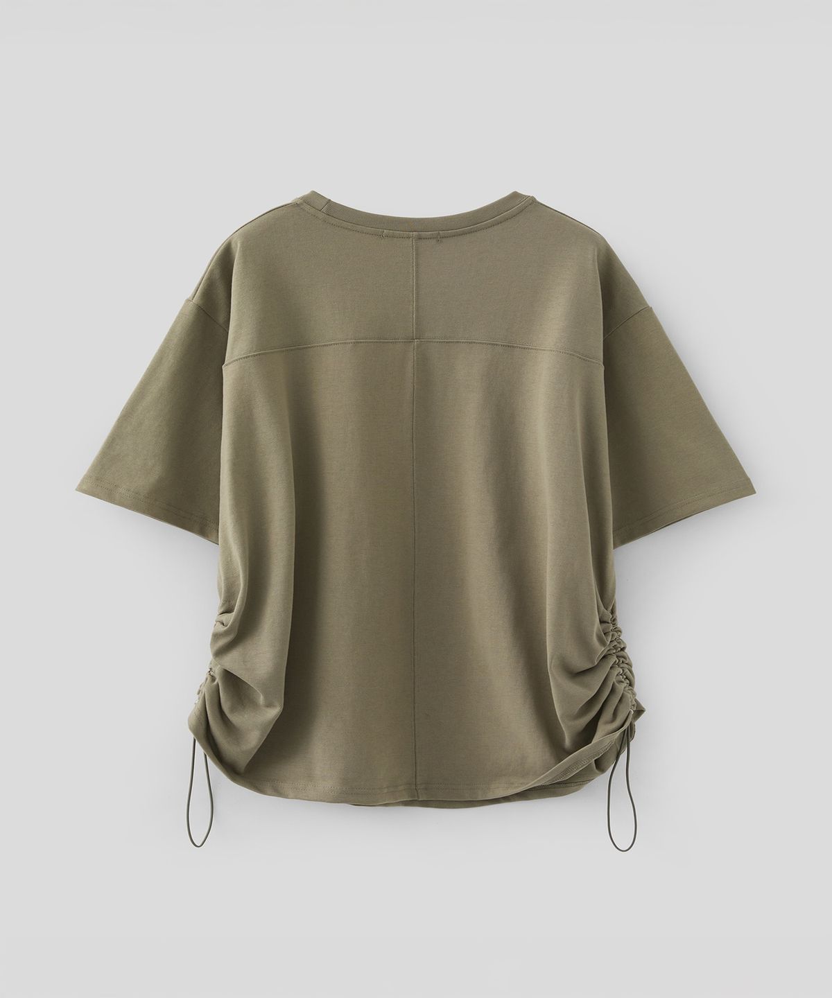 로우넬라인(LOW NELLINE) NORTON HEAVY COTTON OVERSIZED T-SHIRT_KHAKI
