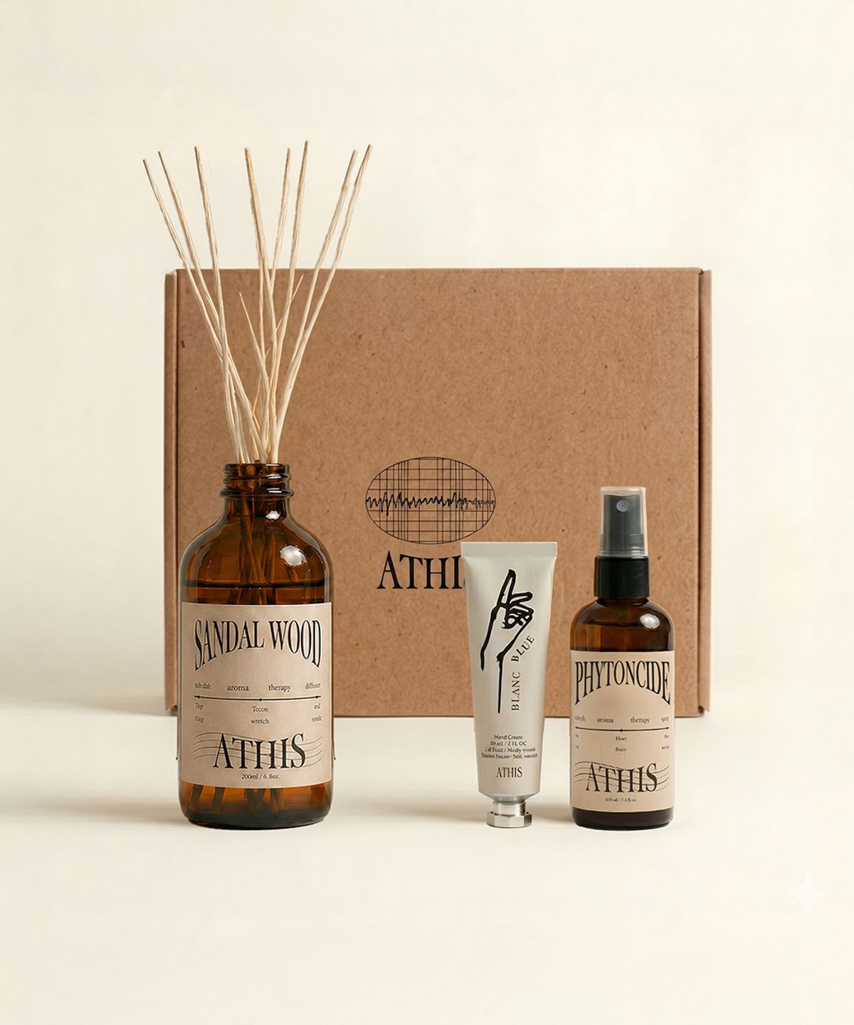 에이디스(ATHIS) [집들이 감사 선물] 홈 프래그런스&핸드케어 세트 (디퓨저 250mL+룸스프레이+핸드크림)