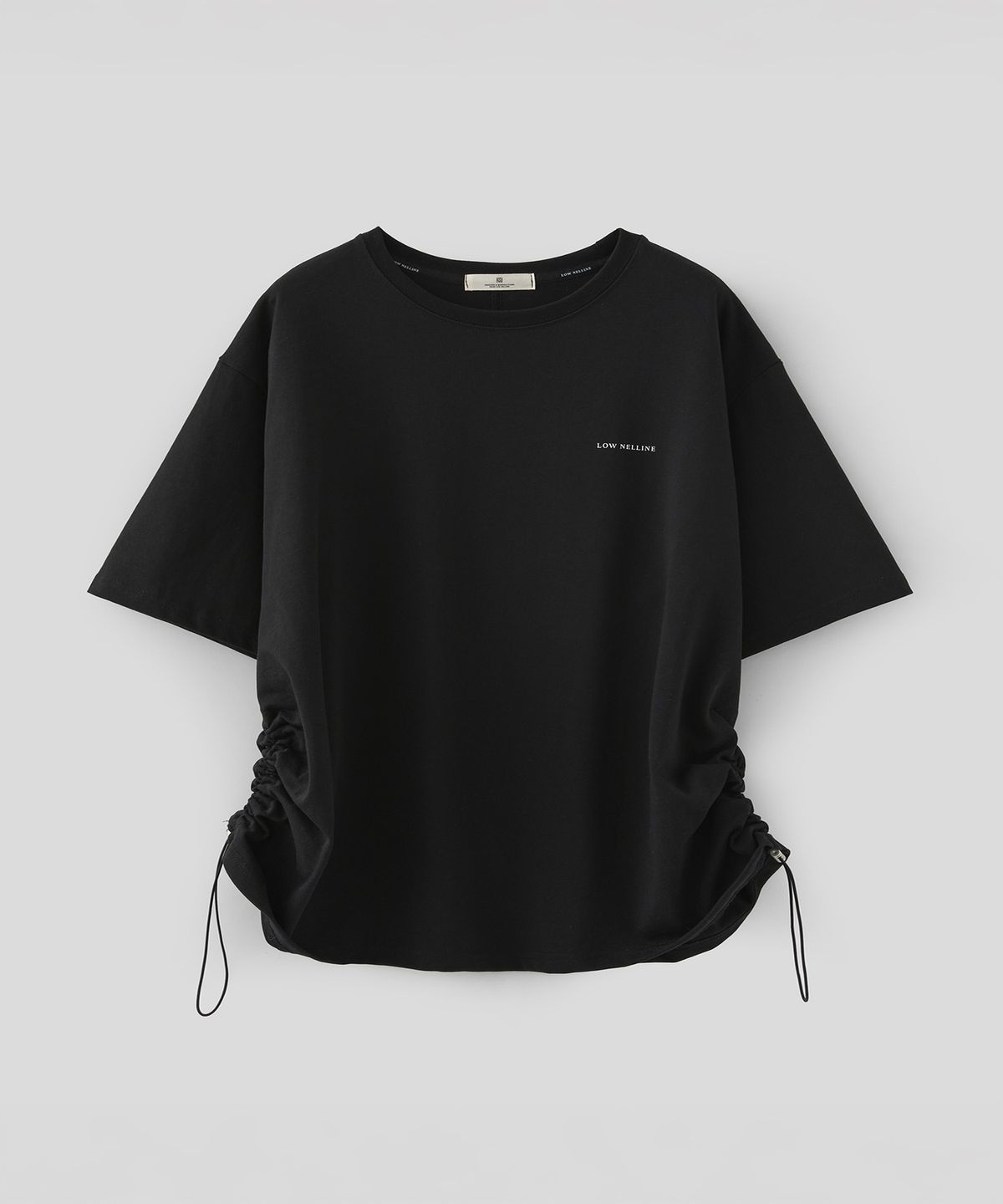 로우넬라인(LOW NELLINE) NORTON HEAVY COTTON OVERSIZED T-SHIRT_BLACK