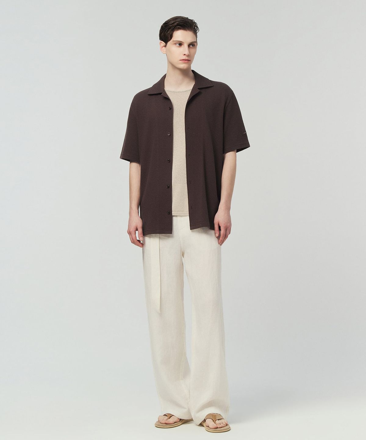 듀베티카(DUVETICA) 마로니아(다크 브라운)(남성 반팔셔츠)