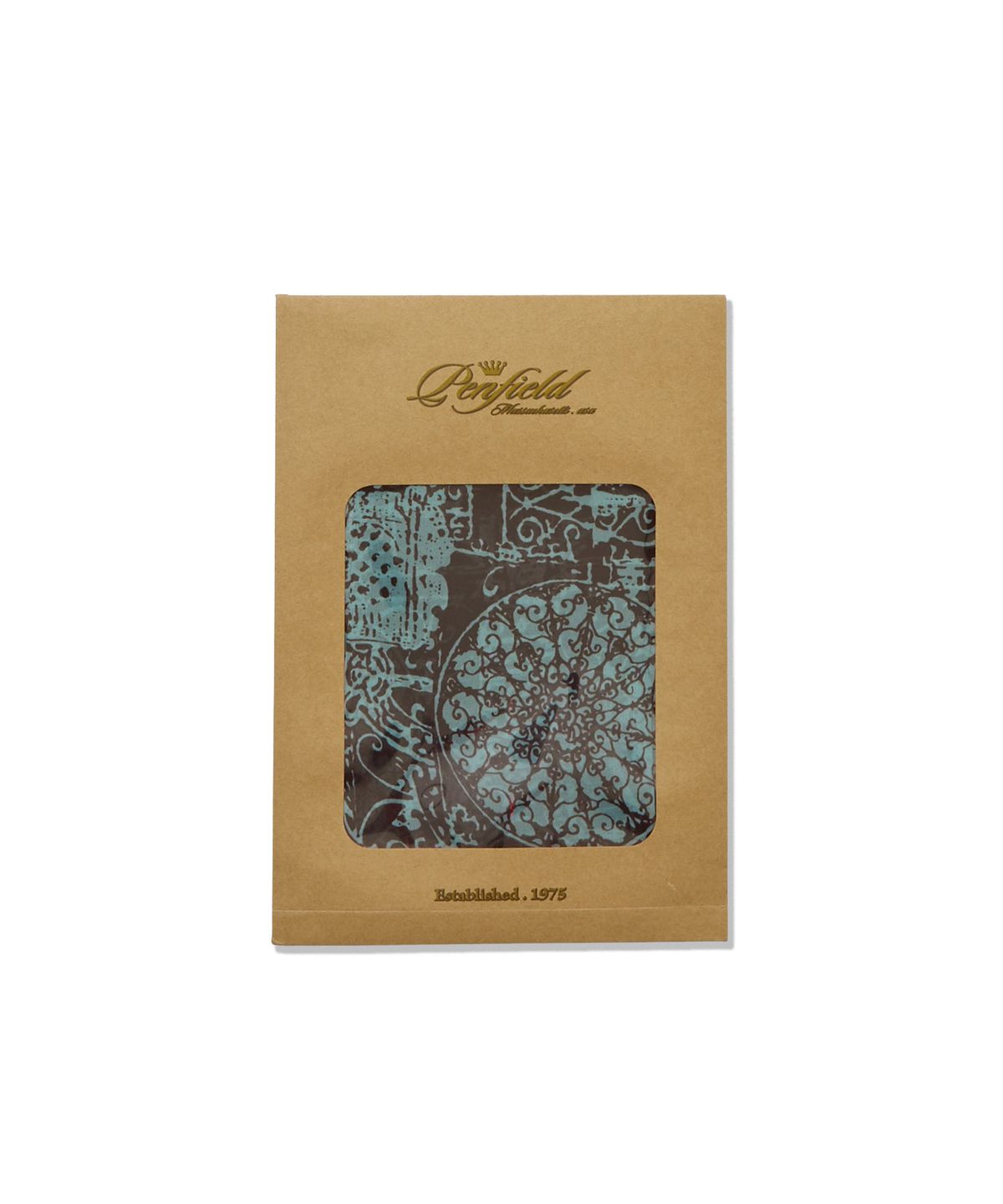 펜필드(PENFIELD) 에스닉 쉬폰 롱 스카프 브라운_FS7AM10U