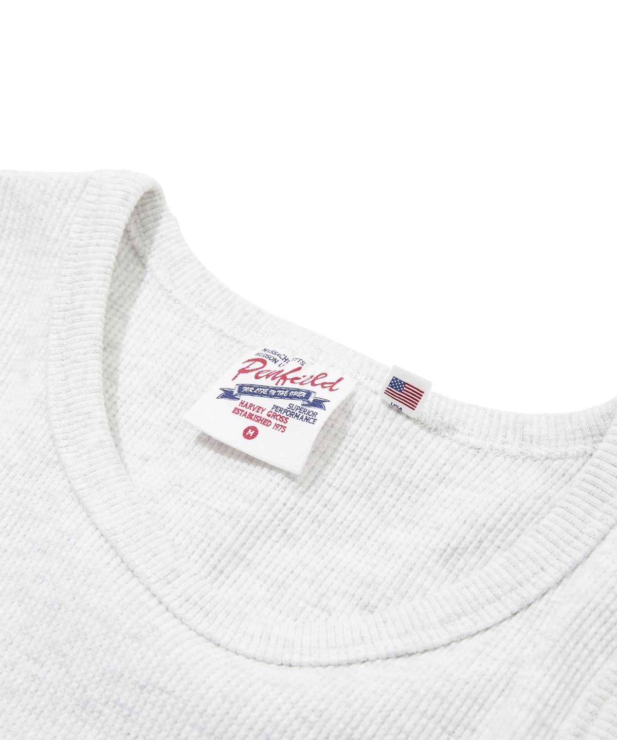 펜필드(PENFIELD) HOOVES CLUB 빈티지아트워크 여성 슬리브리스 라이트그레이_FS2KV03F