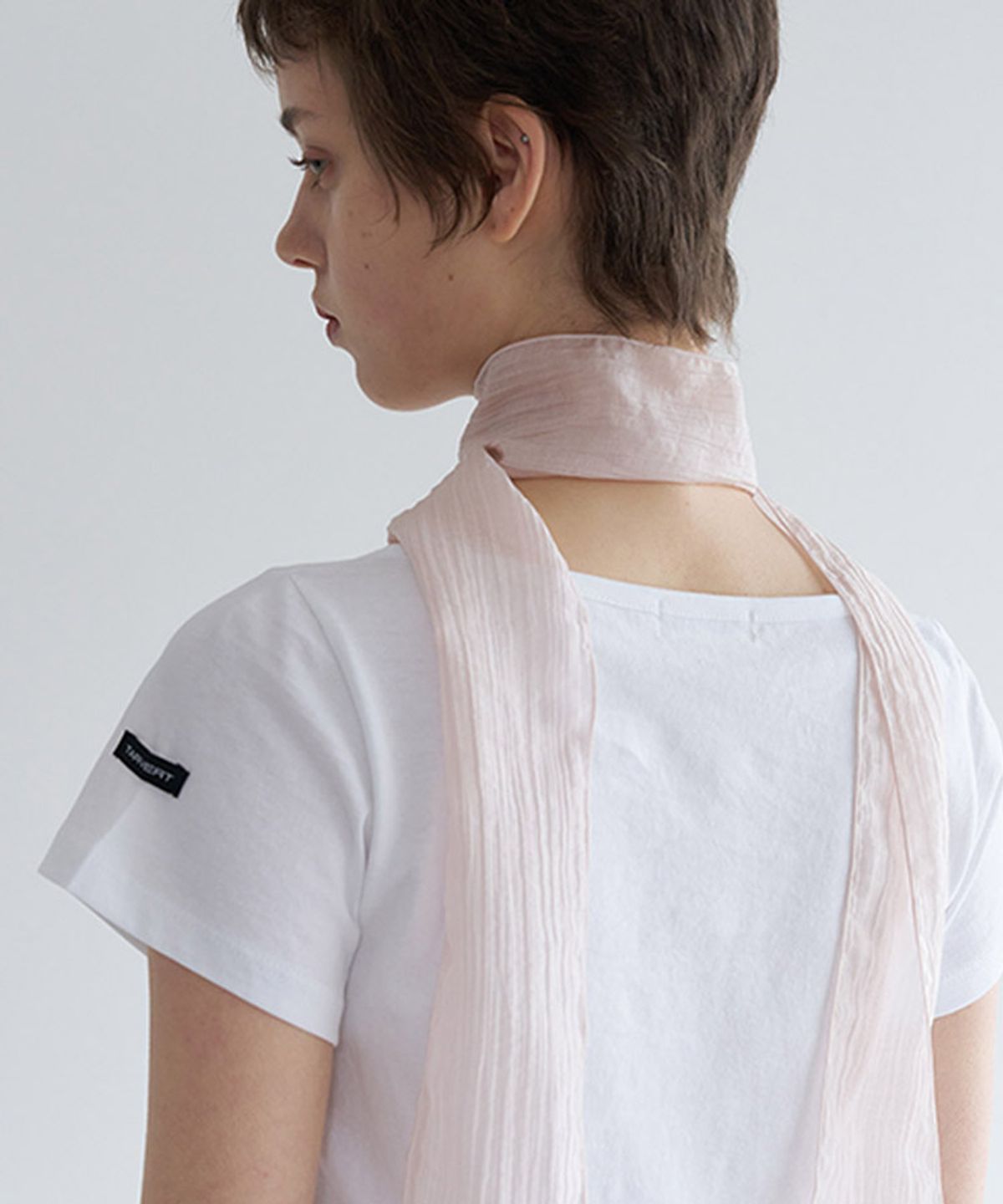 타버트(TARVERT) Aura Plain Scarf - Pale Pink