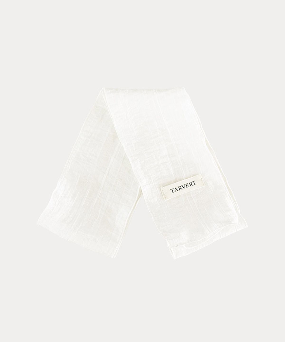 타버트(TARVERT) Aura Plain Scarf - White