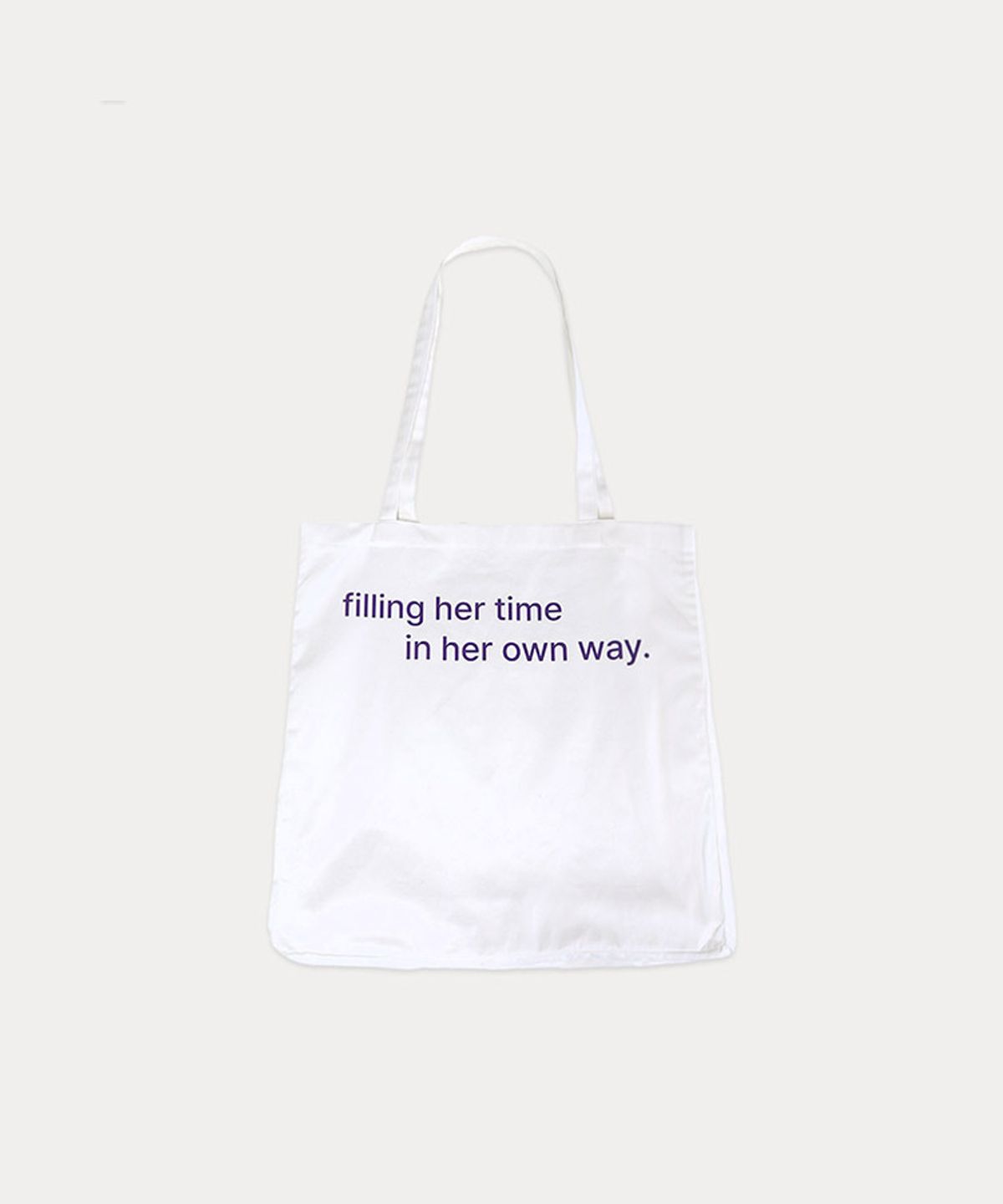 타버트(TARVERT) Canvas Cotton Eco Bag - White