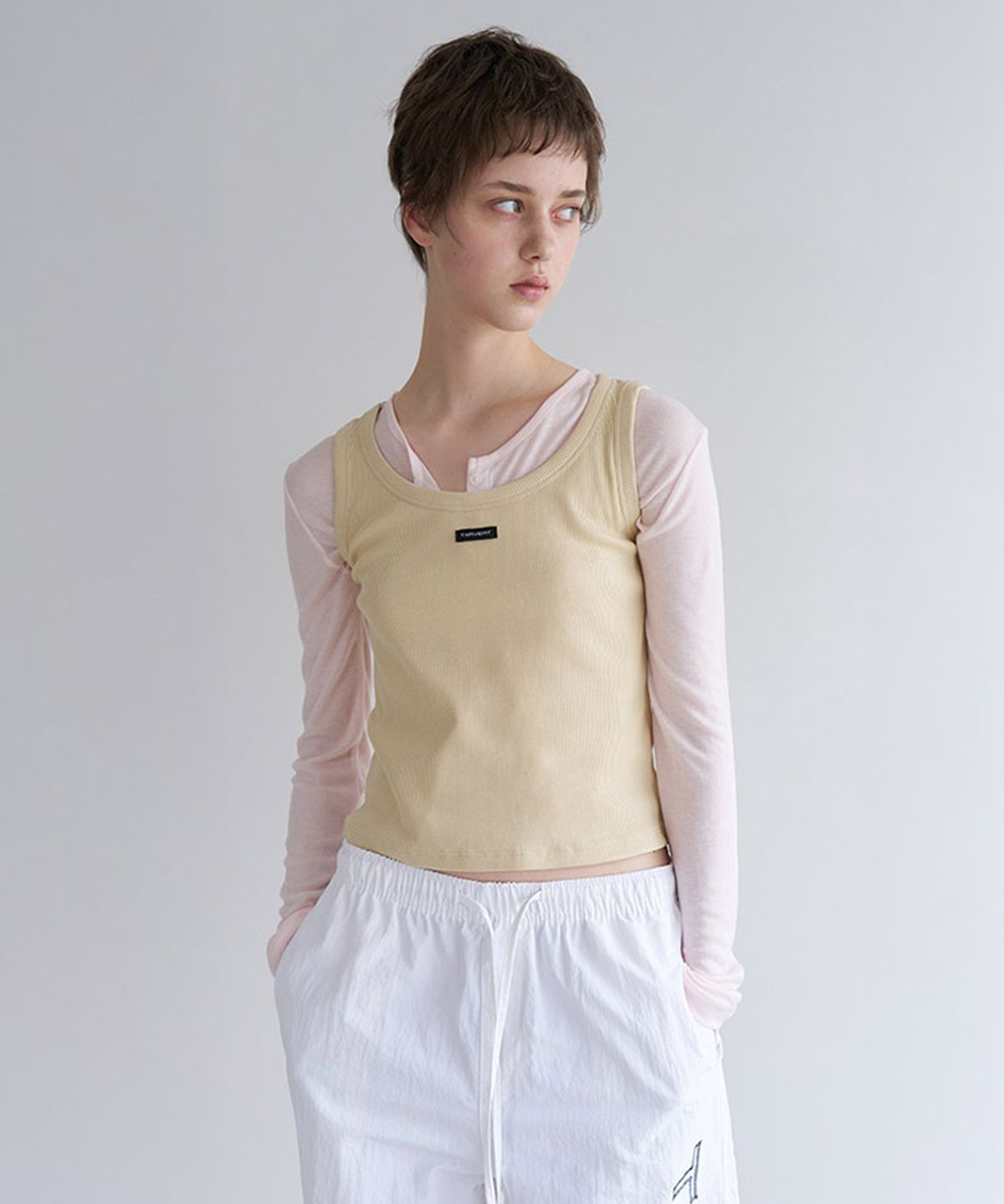 타버트(TARVERT) Lacey Light Knit Cardigan - Pale Pink