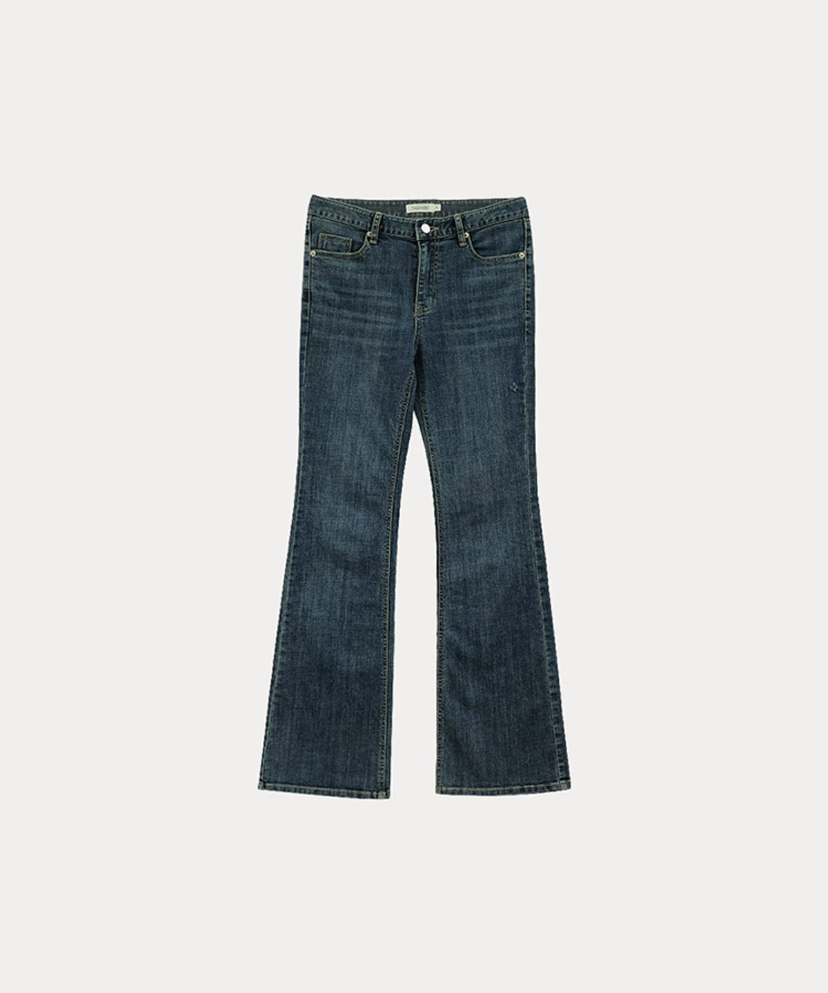 타버트(TARVERT) Metro Low-Rise Denim Pants - Indigo Blue Denim