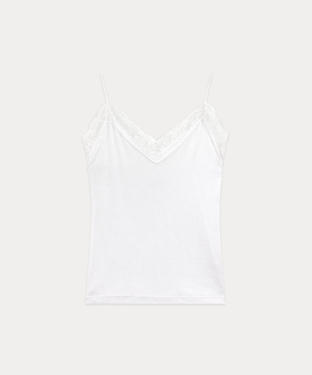 타버트(TARVERT) Rosy Lace Sleeveless Top - White