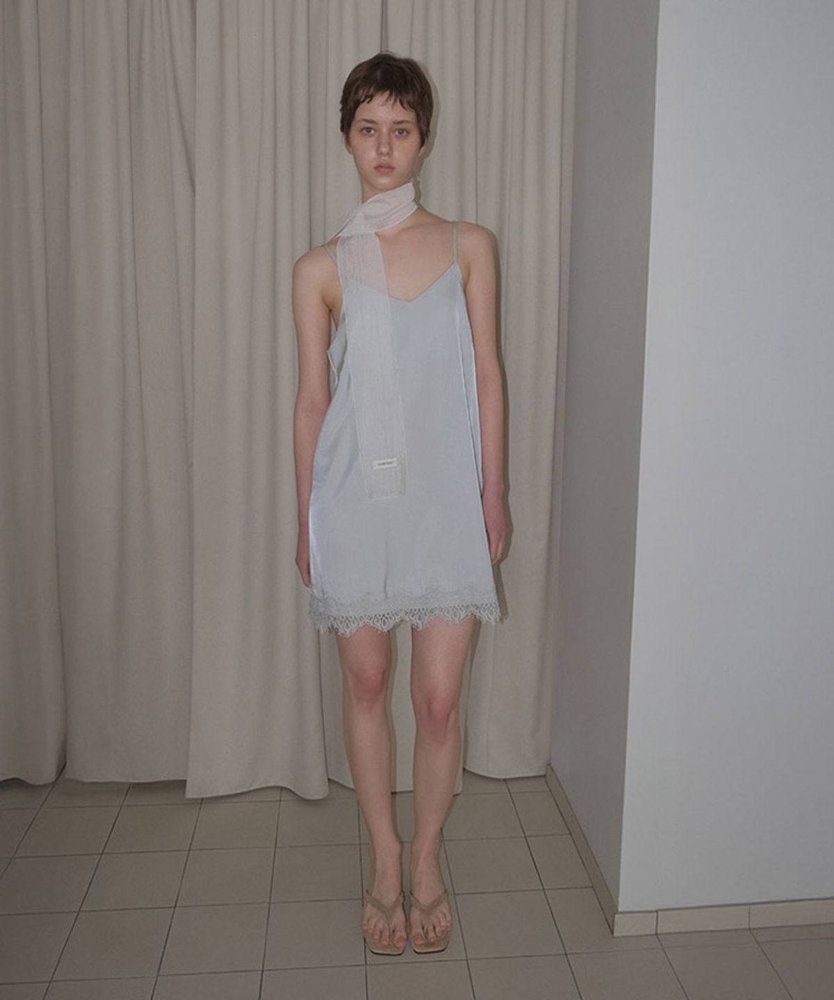 타버트(TARVERT) Satine Midi Lace Dress - Mint