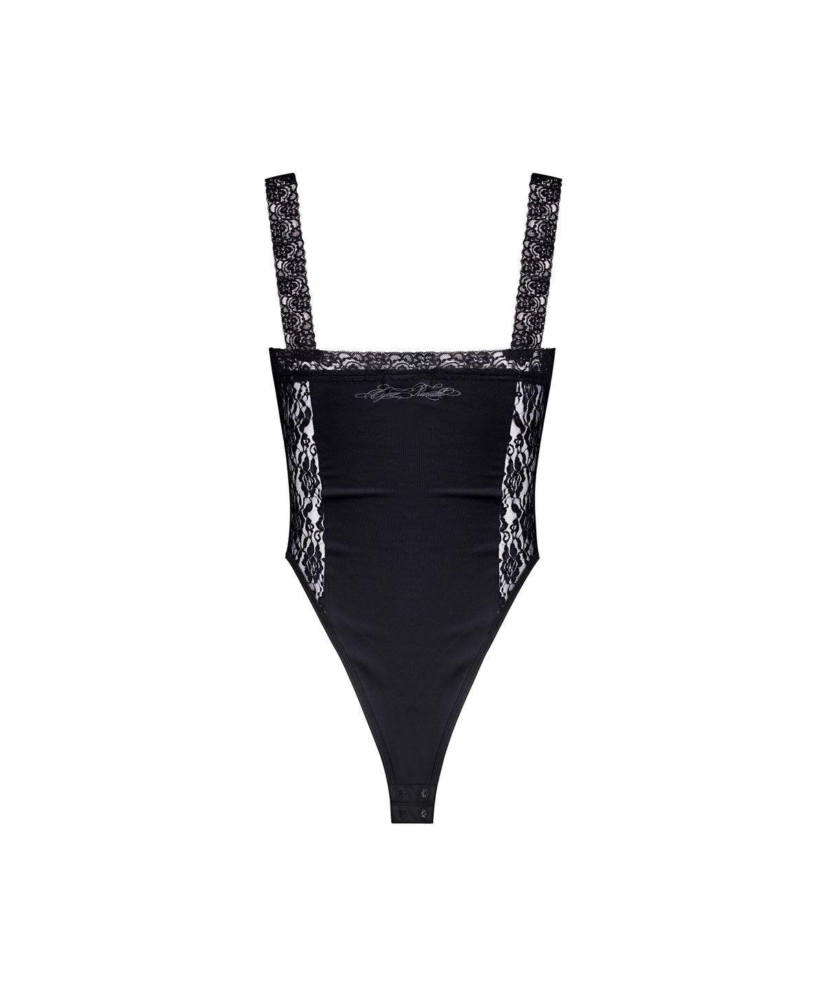 이와이이알(EYEER) Lace Bustier Bodysuit - Black