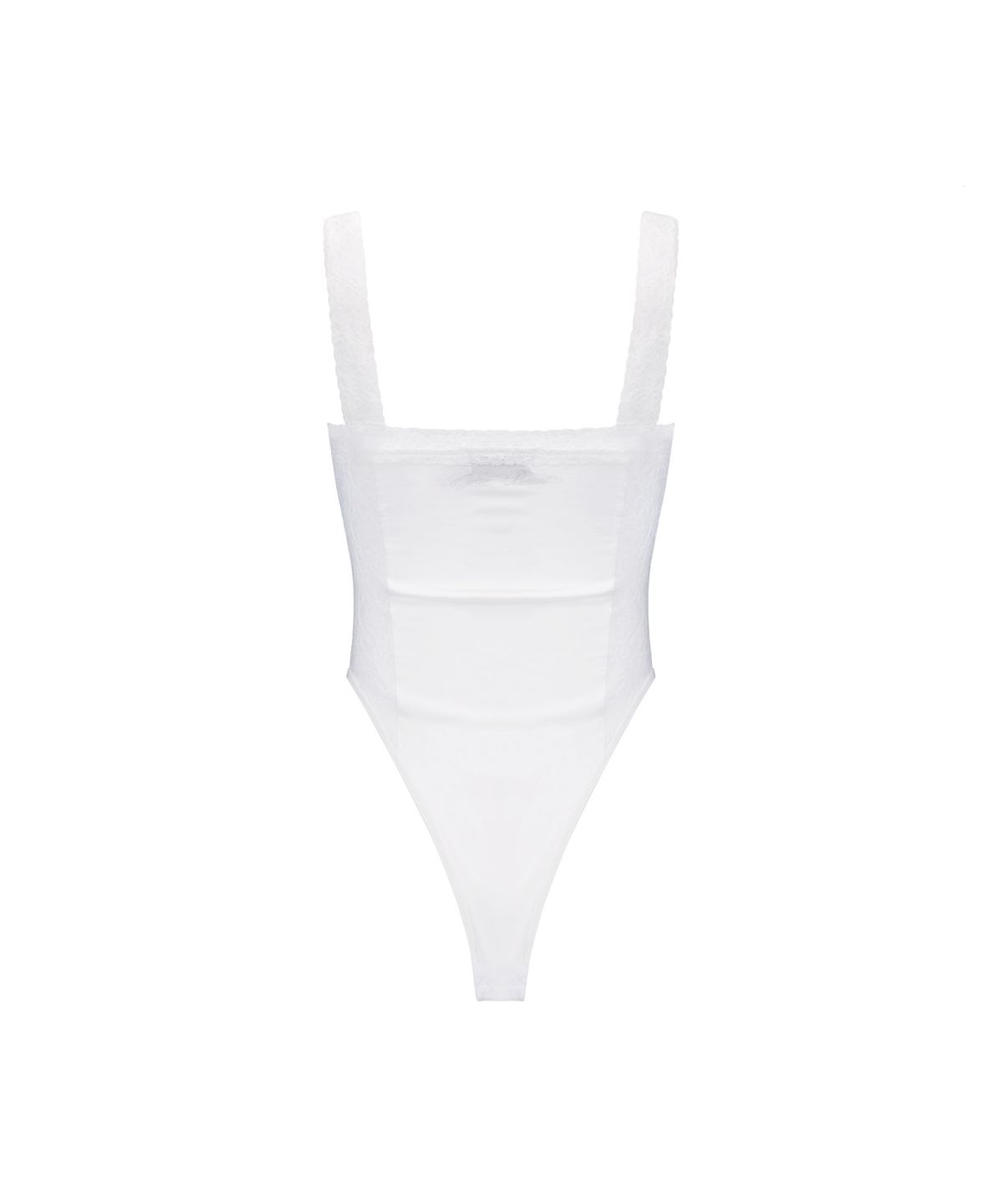 이와이이알(EYEER) Lace Bustier Bodysuit - White