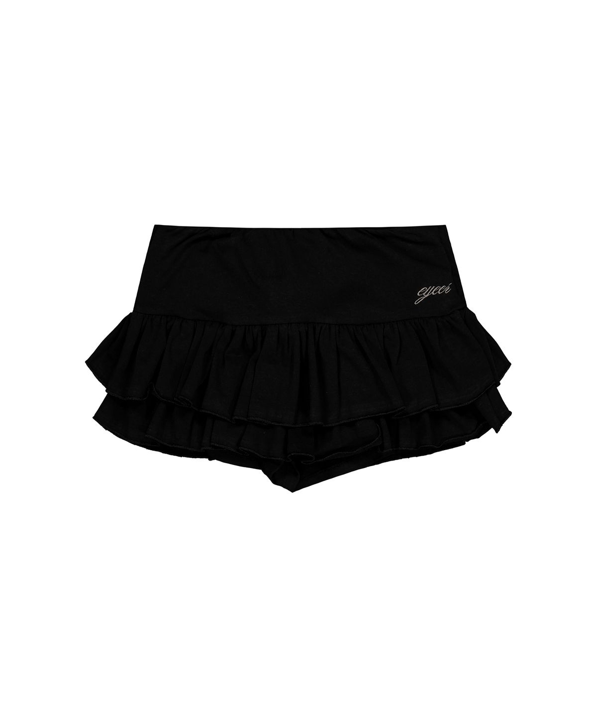 이와이이알(EYEER) Double Tiered Strap Skirt - Black