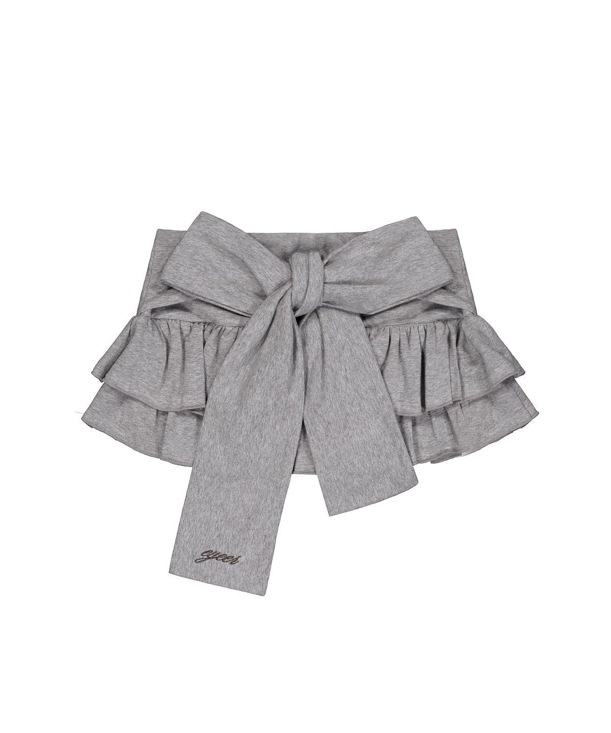 이와이이알(EYEER) Double Tiered Strap Skirt - Gray