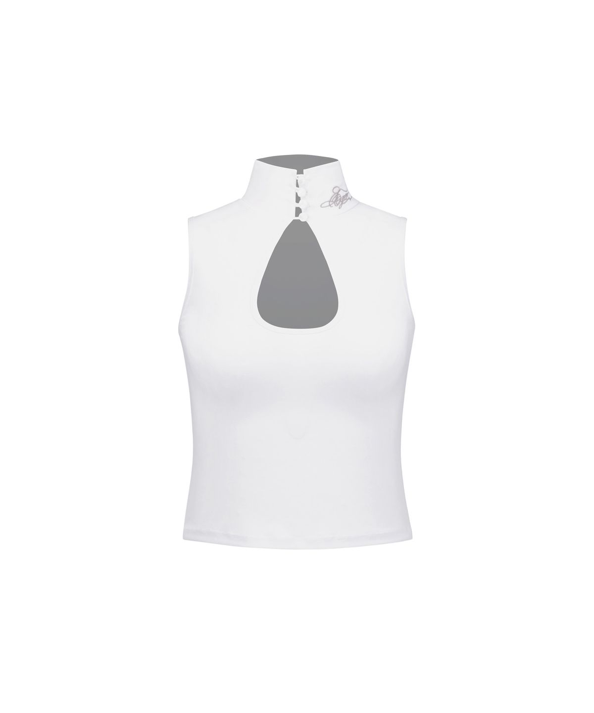 이와이이알(EYEER) High Neck Keyhole Sleeveless - White