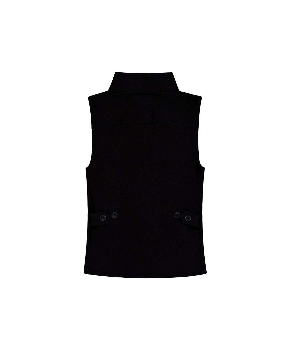 이와이이알(EYEER) Washed Half Neck Slim Vest - Black