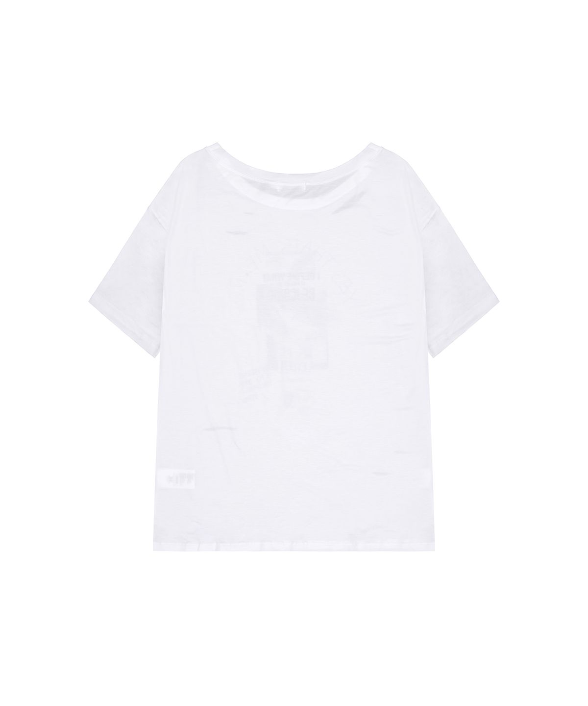 이와이이알(EYEER) Vintage Distressed Graphic T-Shirt - White