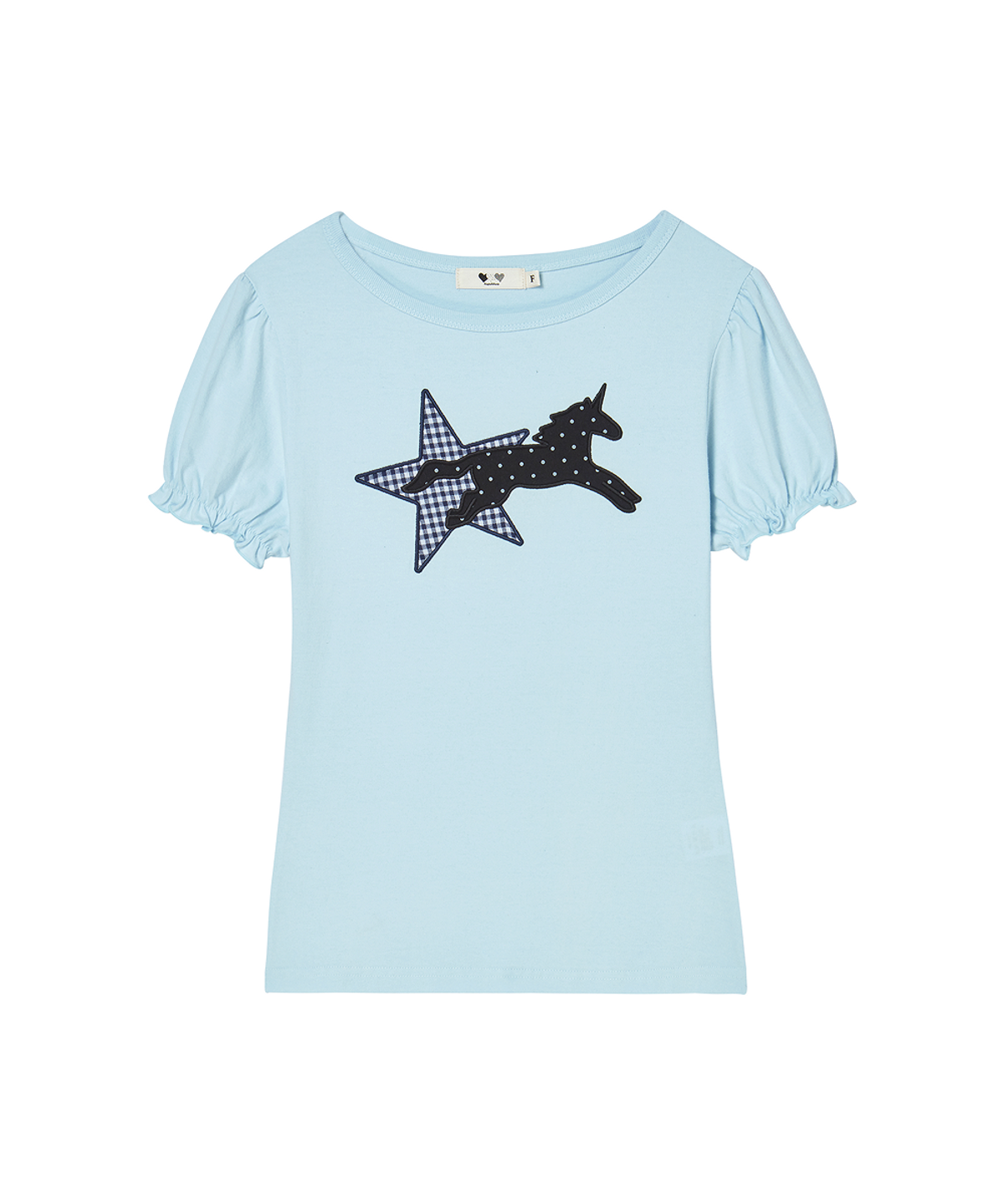 로긴 앤 로지(ROGIN N ROSIE) Starry unicorn patch T-shirt Sky Blue