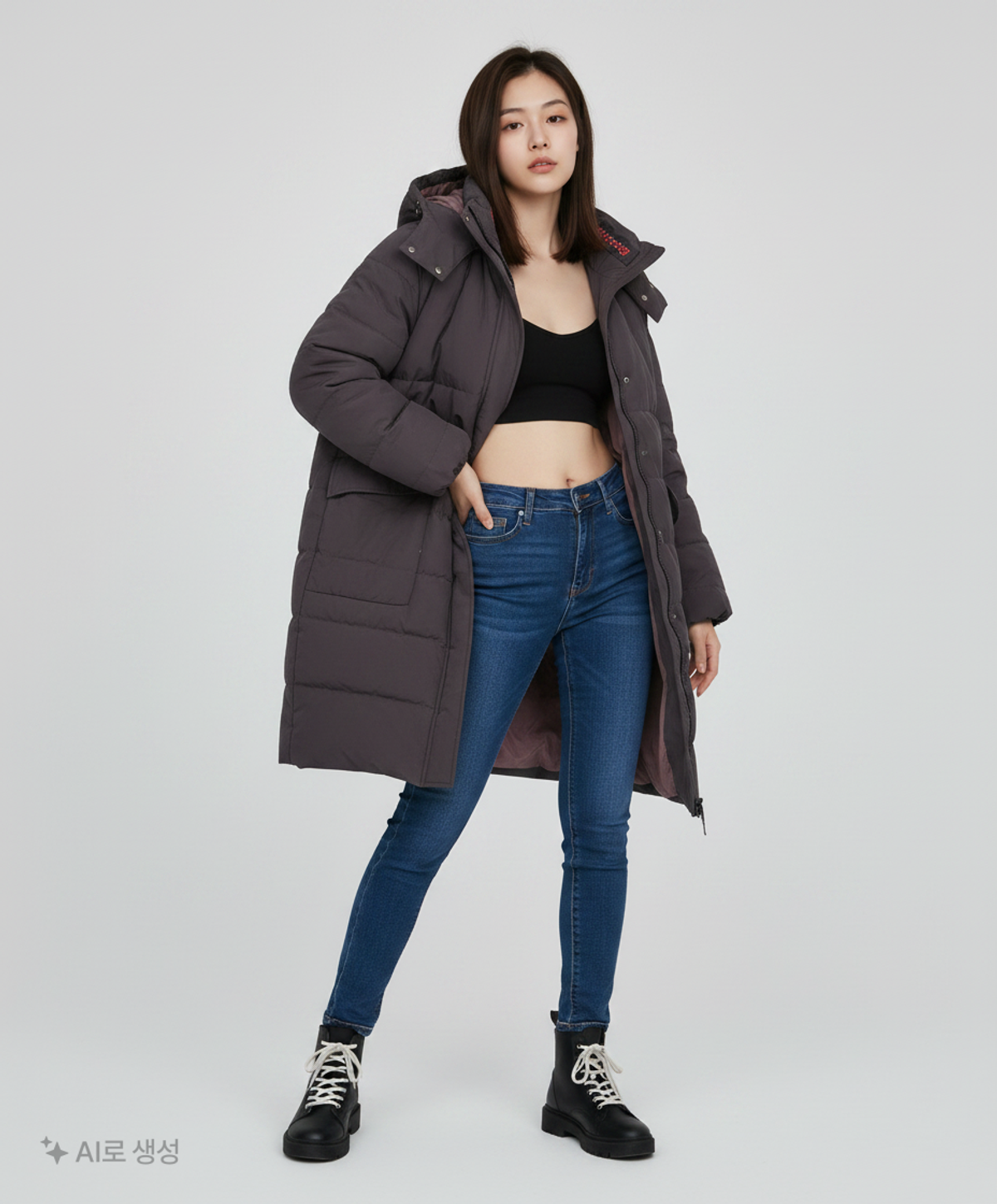 시스템(System) 롱 패딩/롱 헤비 아우터 82_94_160