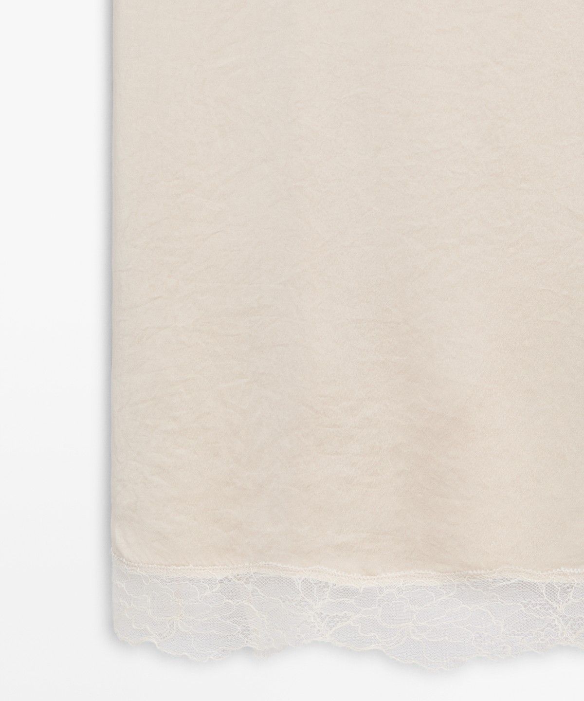 마시모두띠(MASSIMO DUTTI) 레이스 디테일 스트랩 탑