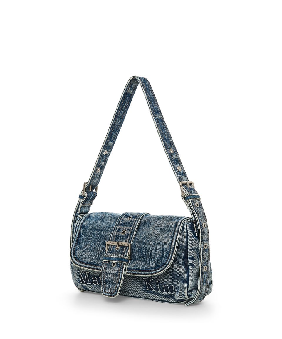MUSINSA公式 | MATIN KIM MATIN DUST DENIM FLAP SHOULDER BAG IN BLUE