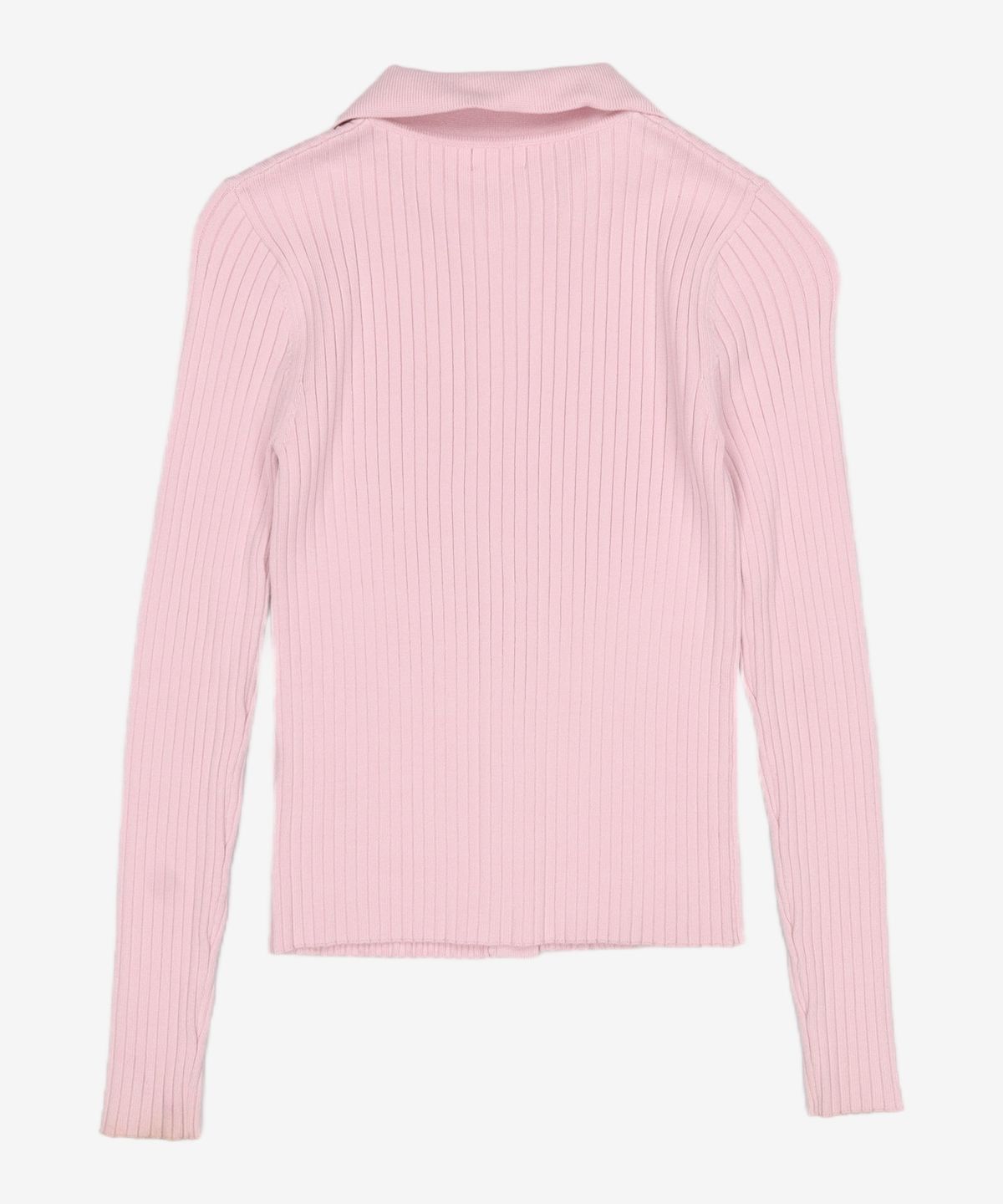 코텔로(KOTELO) Recyclepoly Ribbed Collar Cardigan  lavender pink S