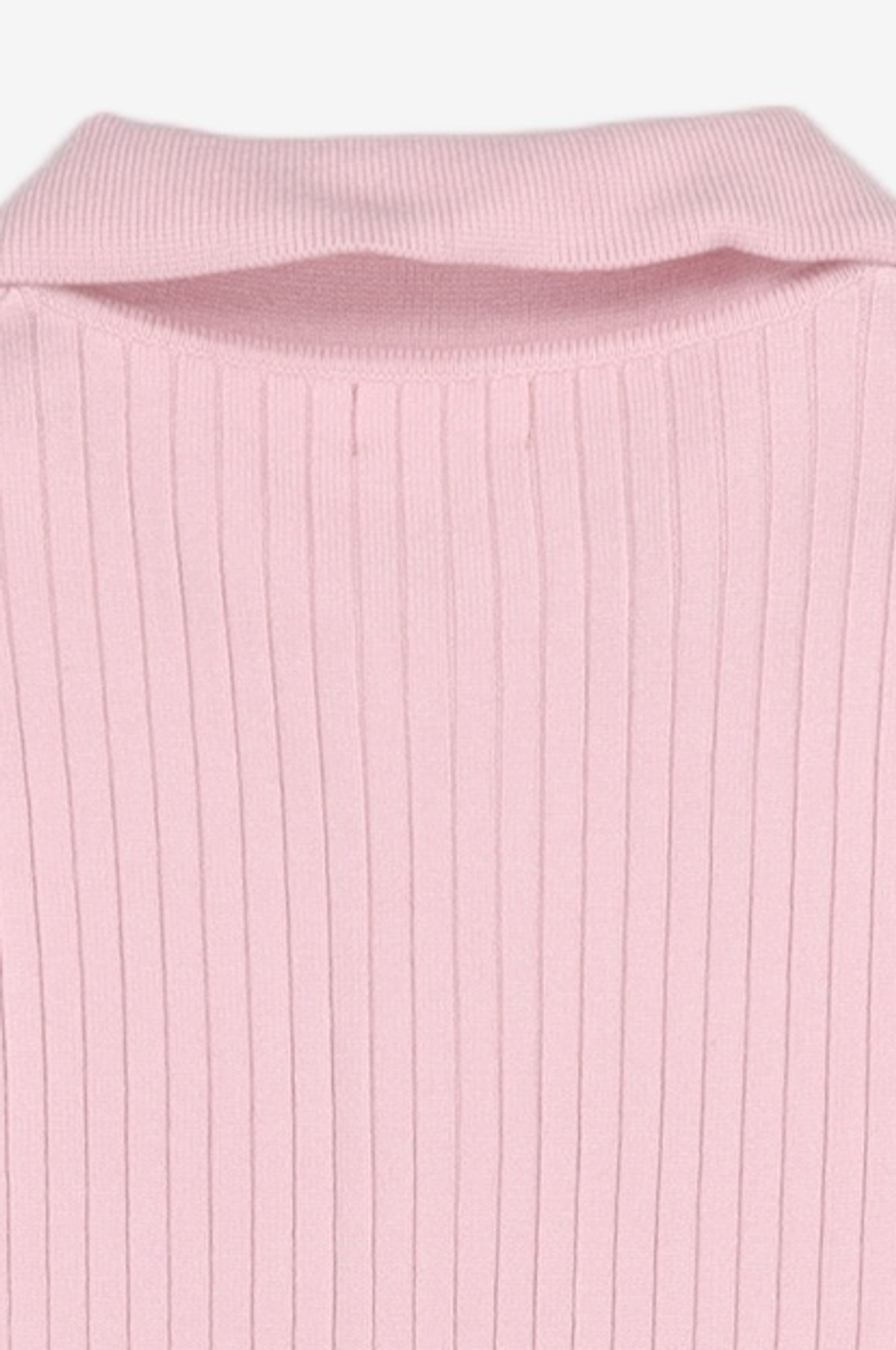 코텔로(KOTELO) Recyclepoly Ribbed Collar Cardigan  lavender pink S