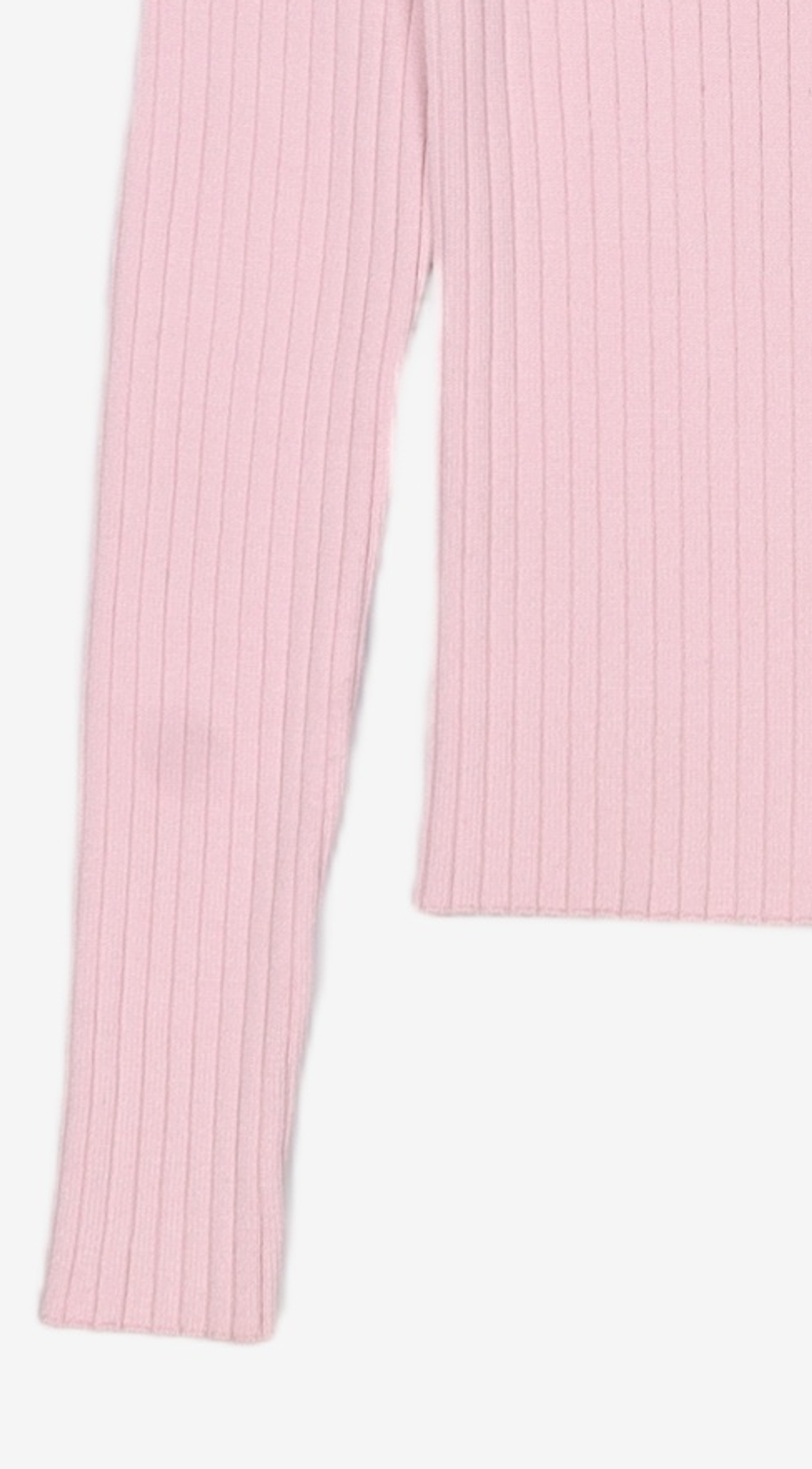 코텔로(KOTELO) Recyclepoly Ribbed Collar Cardigan  lavender pink S