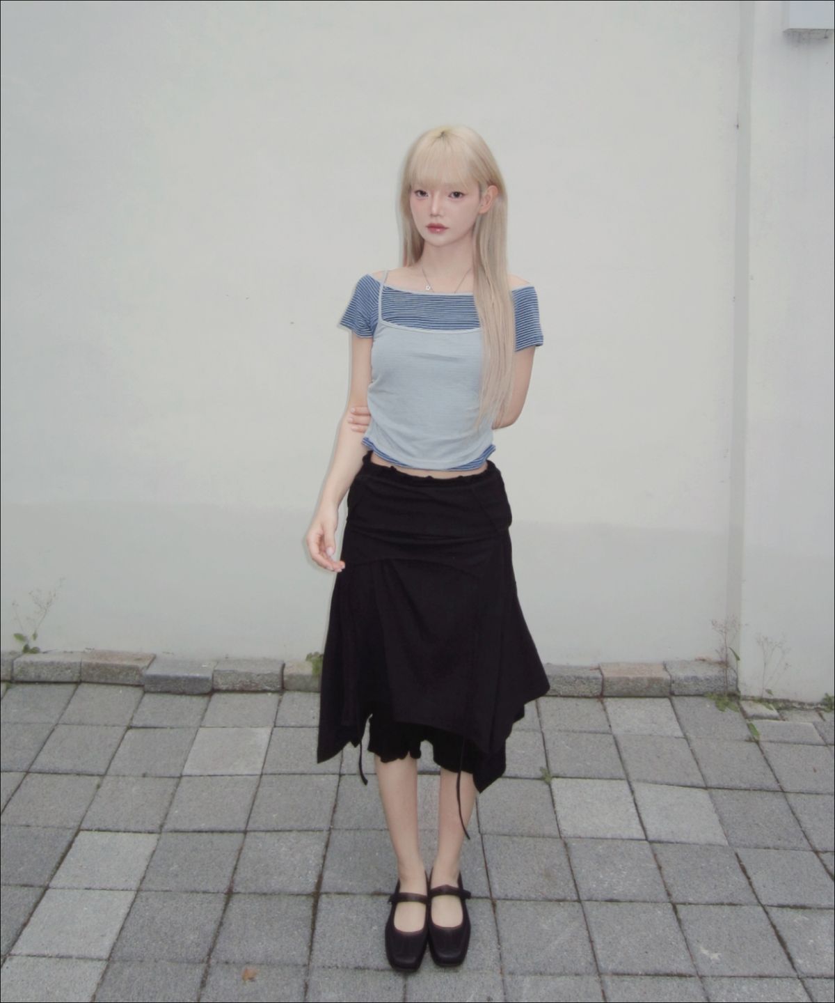 미쏘(MIXXO) 2way 레이어드 원피스_MIWOMG629C