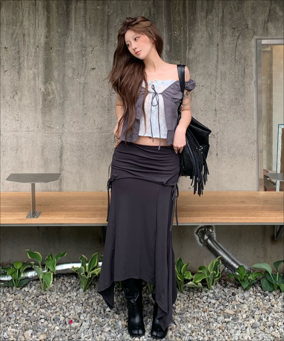 미쏘(MIXXO) 2way 레이어드 원피스_MIWOMG629C