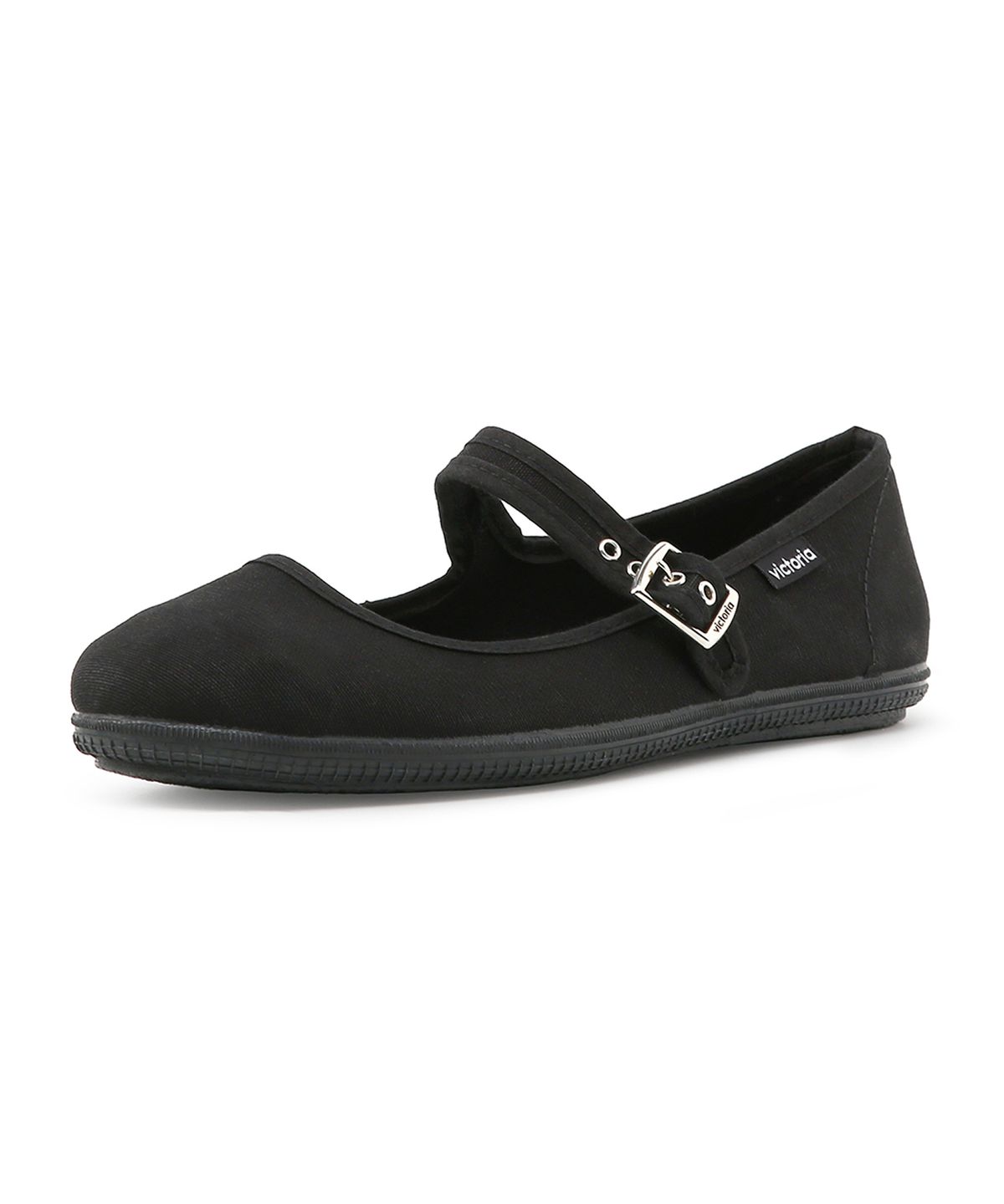 빅토리아 슈즈(VICTORIA SHOES) 코튼 메리제인 (1049929-NEGRO)